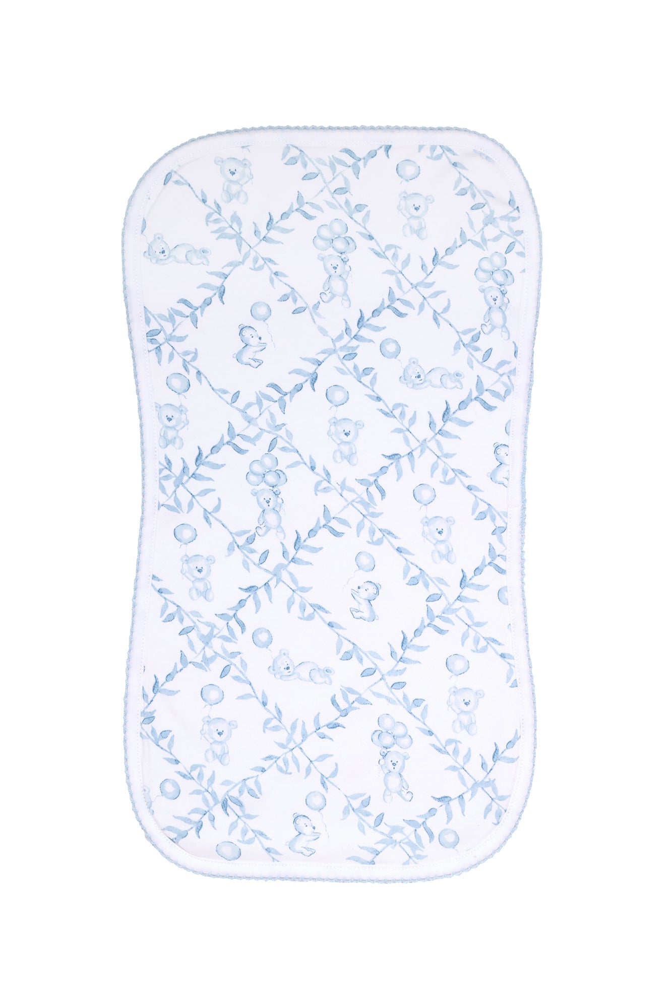 Blue Bears Trellace Burp Cloth