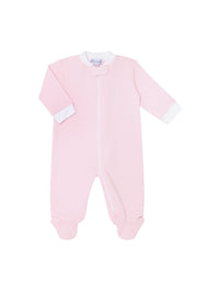 Pink Bubble Zipper Footie
