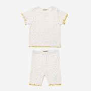 Berry Cotton Pj Set - Yellow Floral