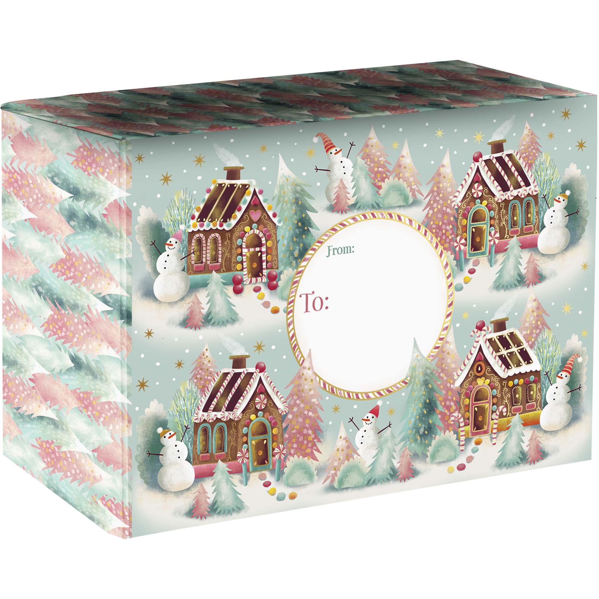 Gingerbread Dreams Medium Christmas Printed Gift Mailing Boxes