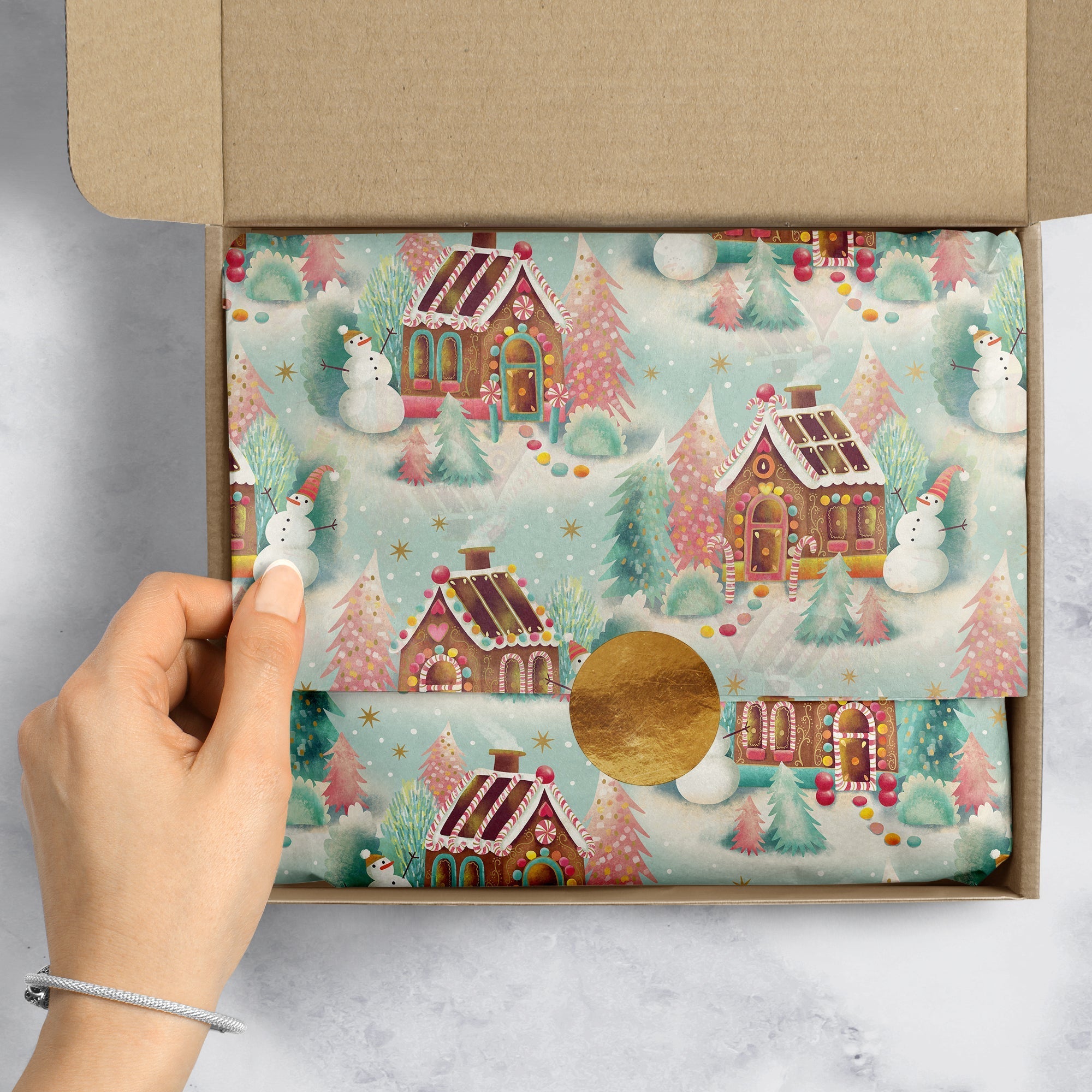 Gingerbread Dreams Christmas Gift Tissue Paper