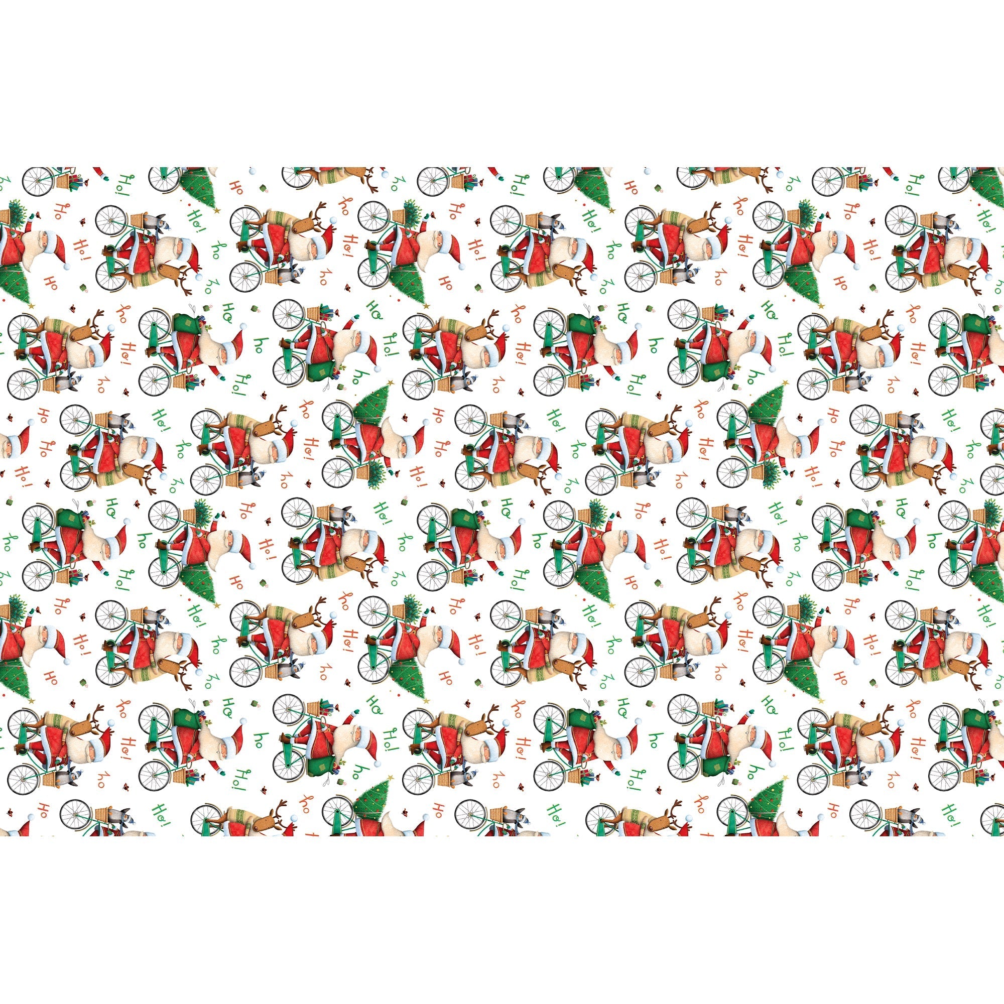 Santa Bicycle Christmas Gift Tissue Paper