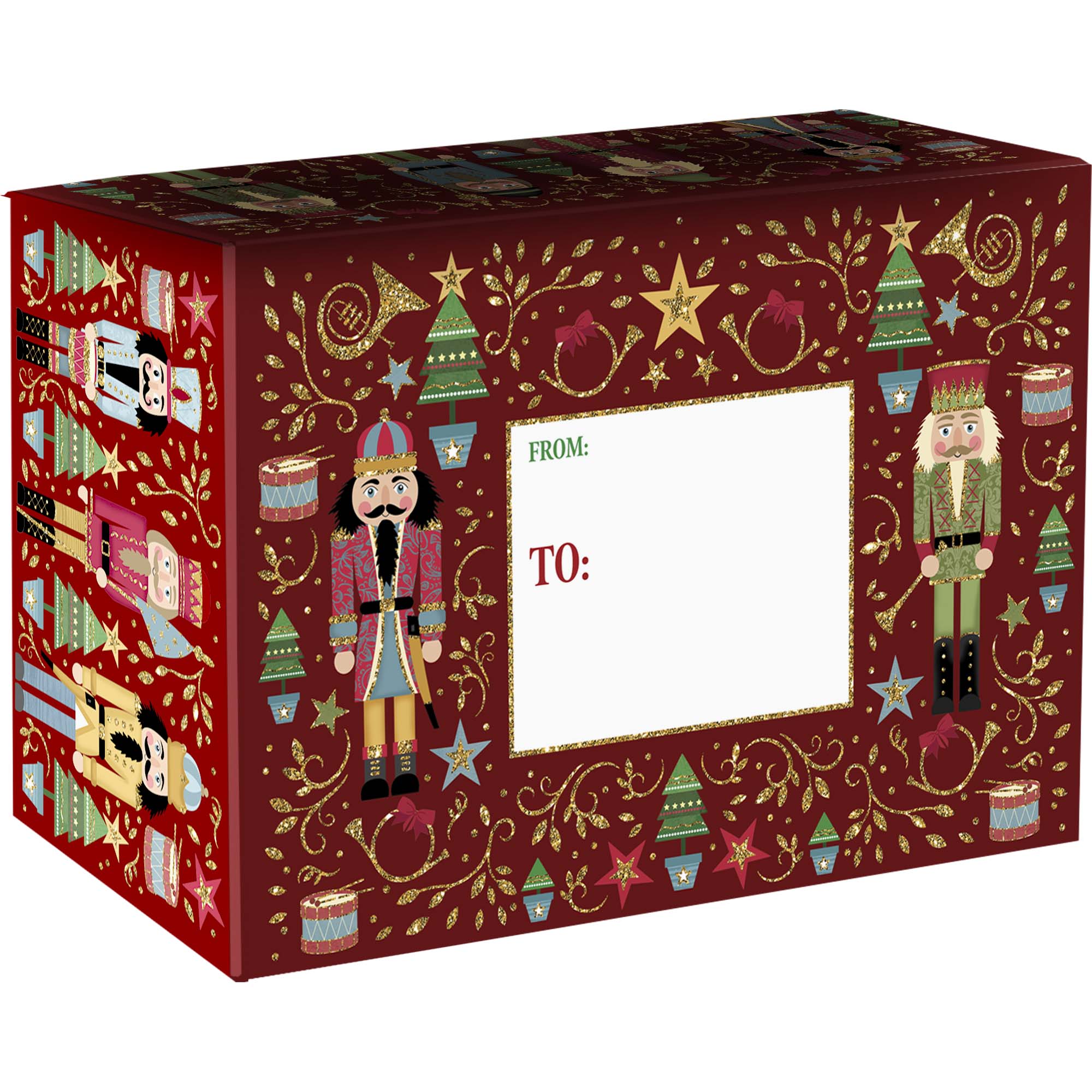 Sparkling Nutcracker Small Christmas Printed Gift Mailing Boxes