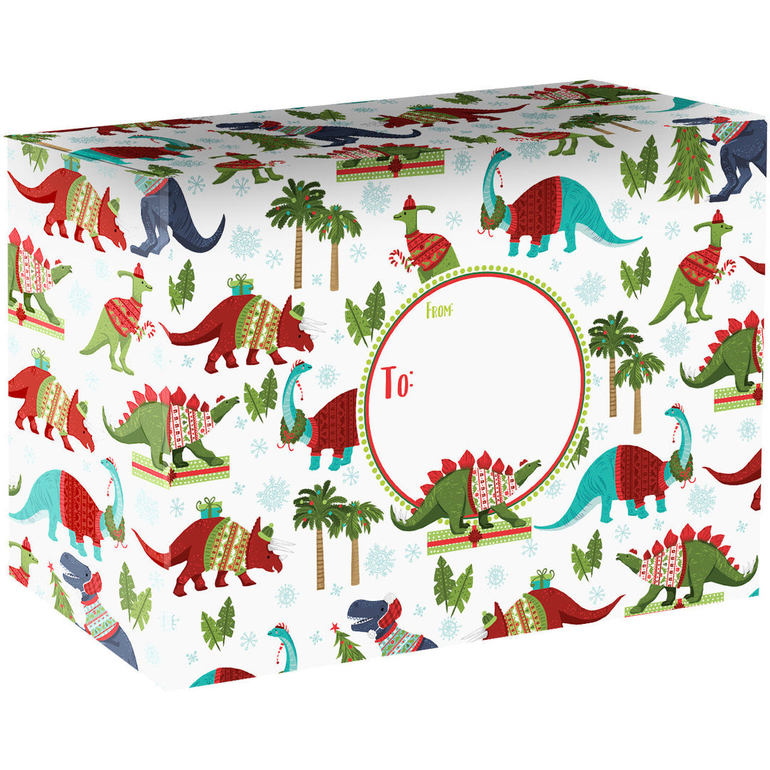 Dinosaur Small Christmas Printed Gift Mailing Boxes