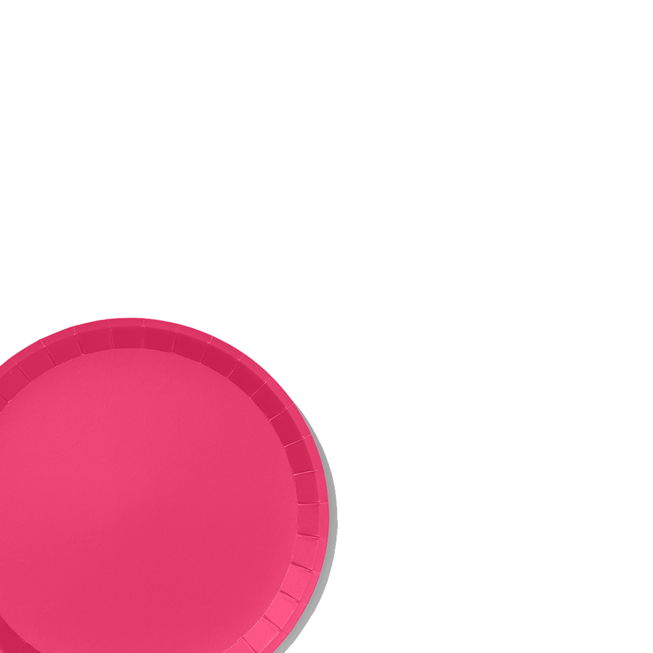 Hot Pink Classic Large Plates (10 Per Pack)