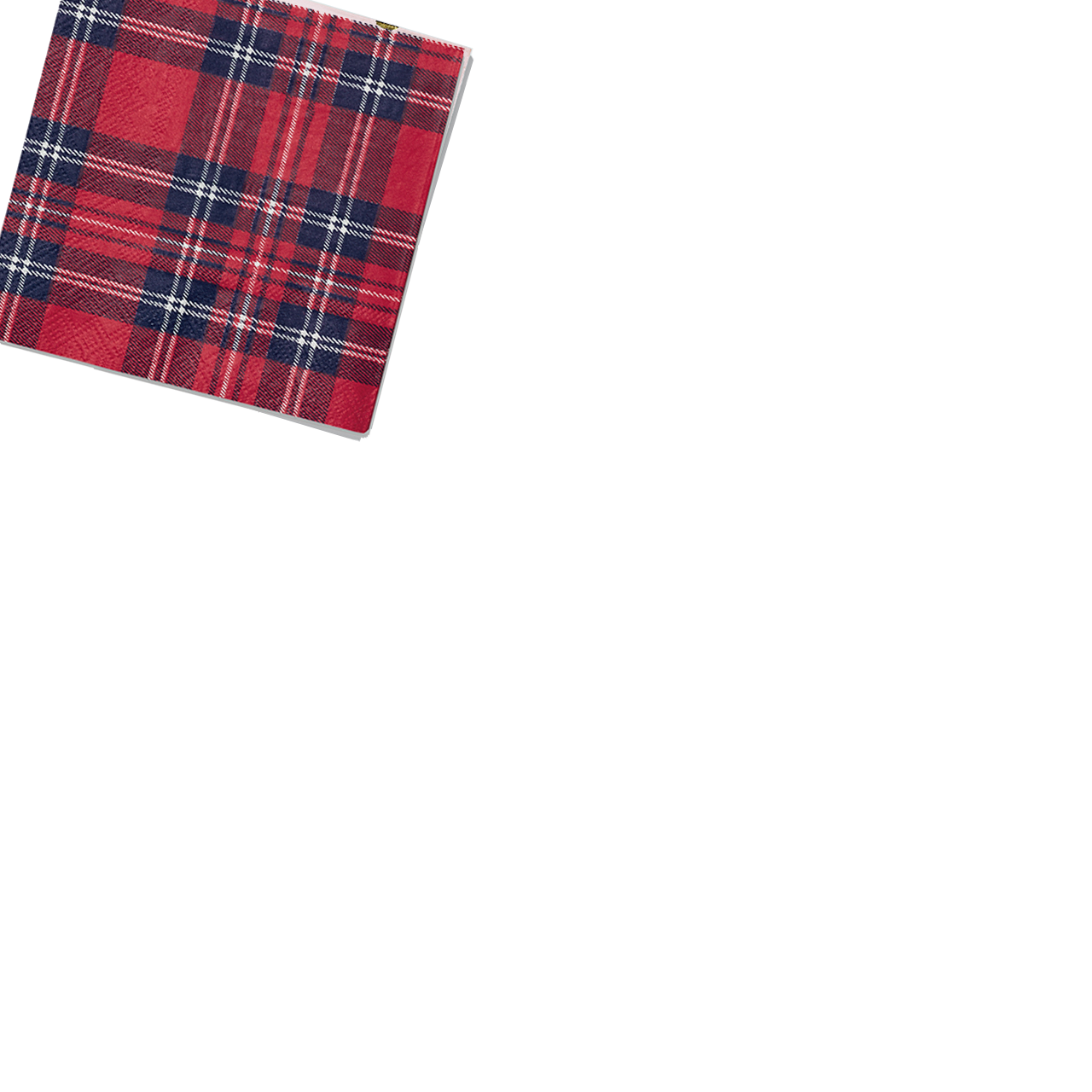 Draper James X  Plaid Cocktail Napkins (25 Per Pack)