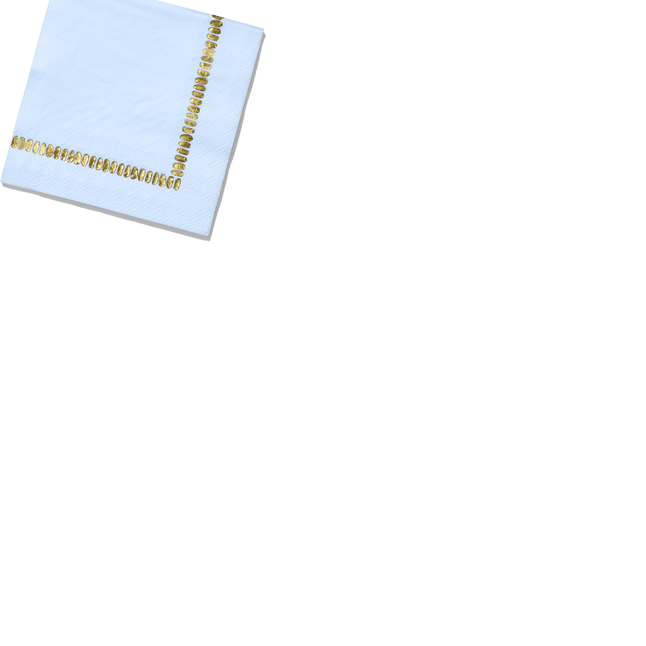 Pale Blue Brushstroke Cocktail Napkins (25 Per Pack)