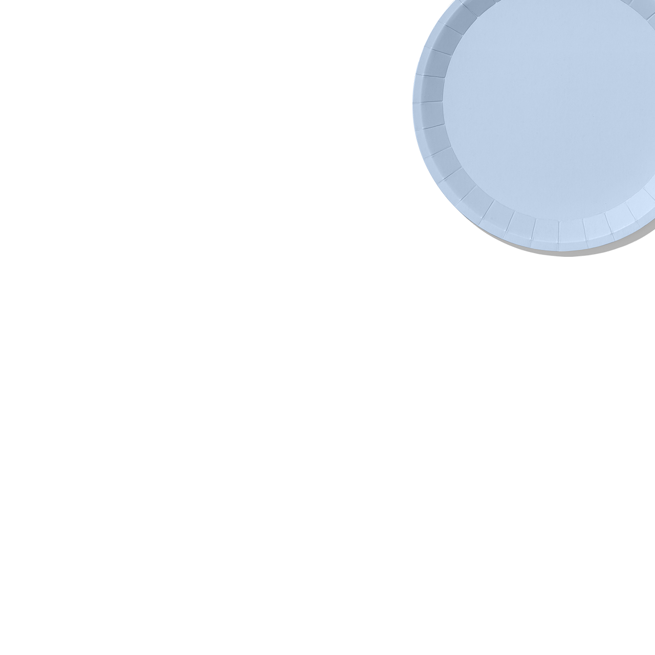 Pale Blue Classic Small Plates (10 Per Pack)