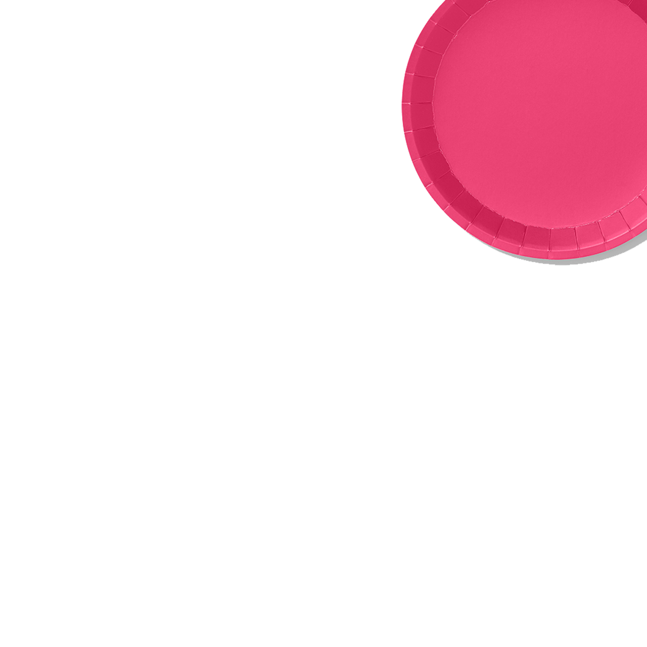 Hot Pink Classic Small Plates (10 Per Pack)