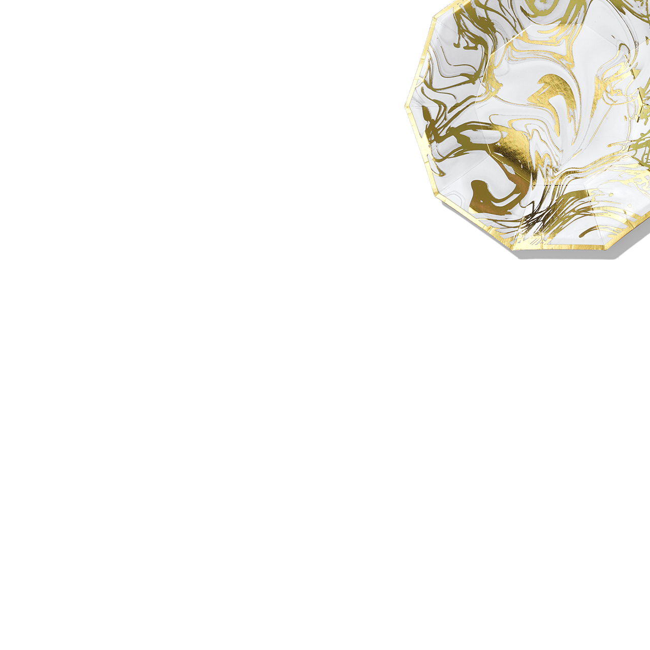 Carrara Marble Small Plates (10 Per Pack)