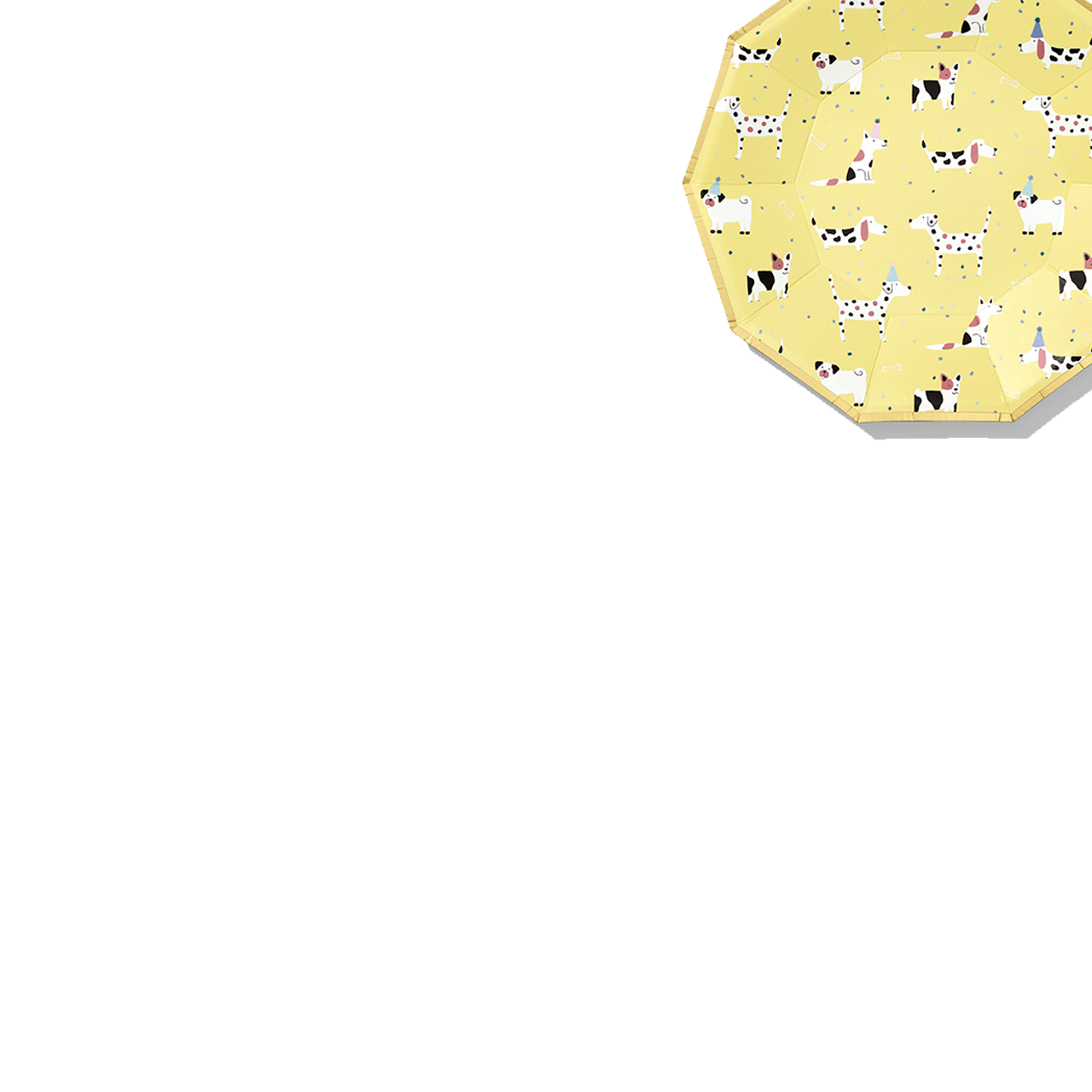 Hot Diggity Dog Small Plates (10 Per Pack)