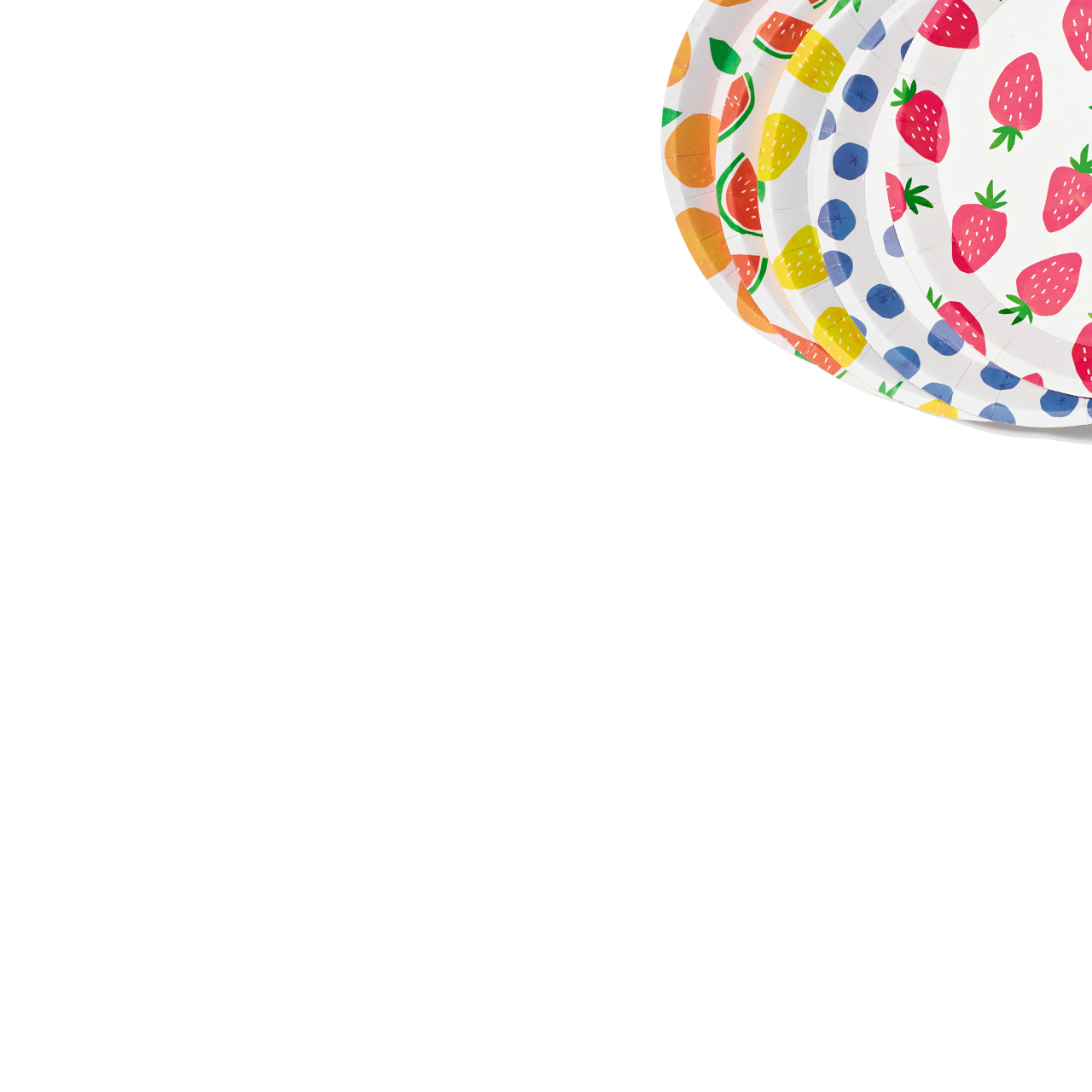 Fruit Punch Small Plates (10 Per Pack)