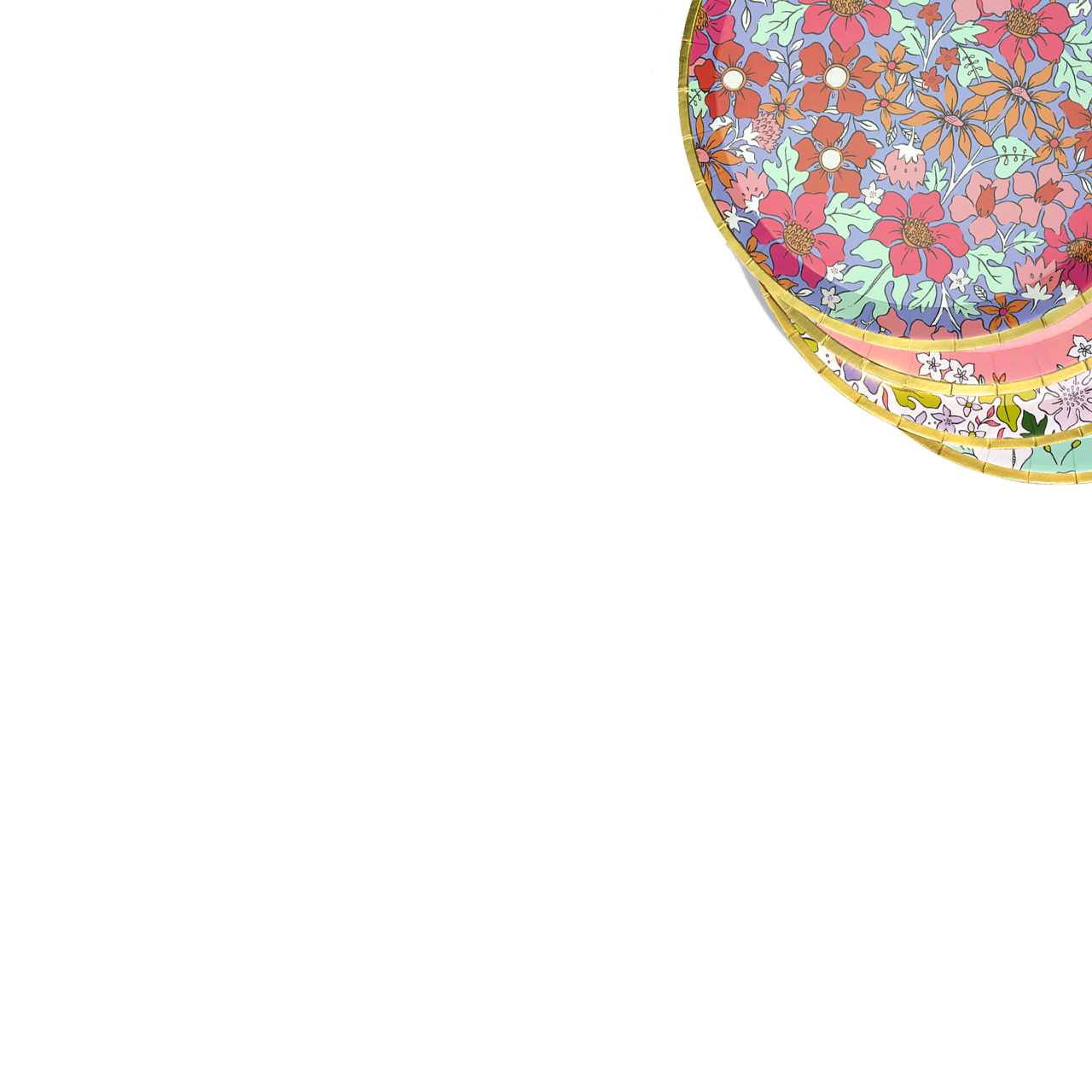 In Full Bloom Small Plates (10 Per Pack)