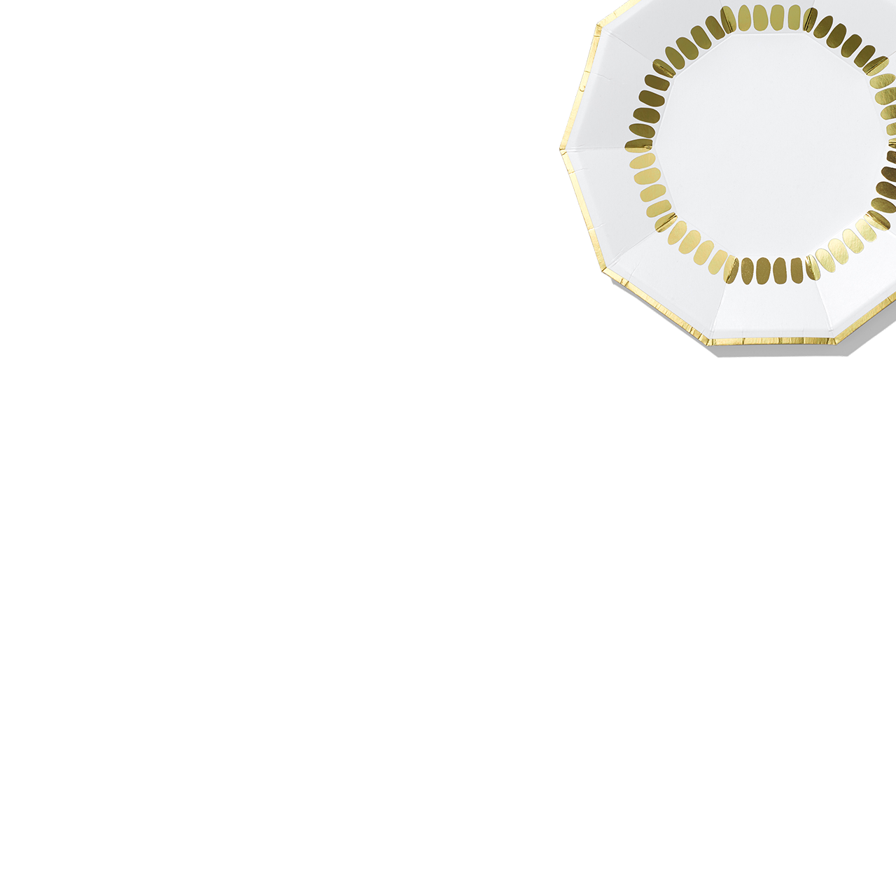 Brushstroke Small Plates (10 Per Pack)