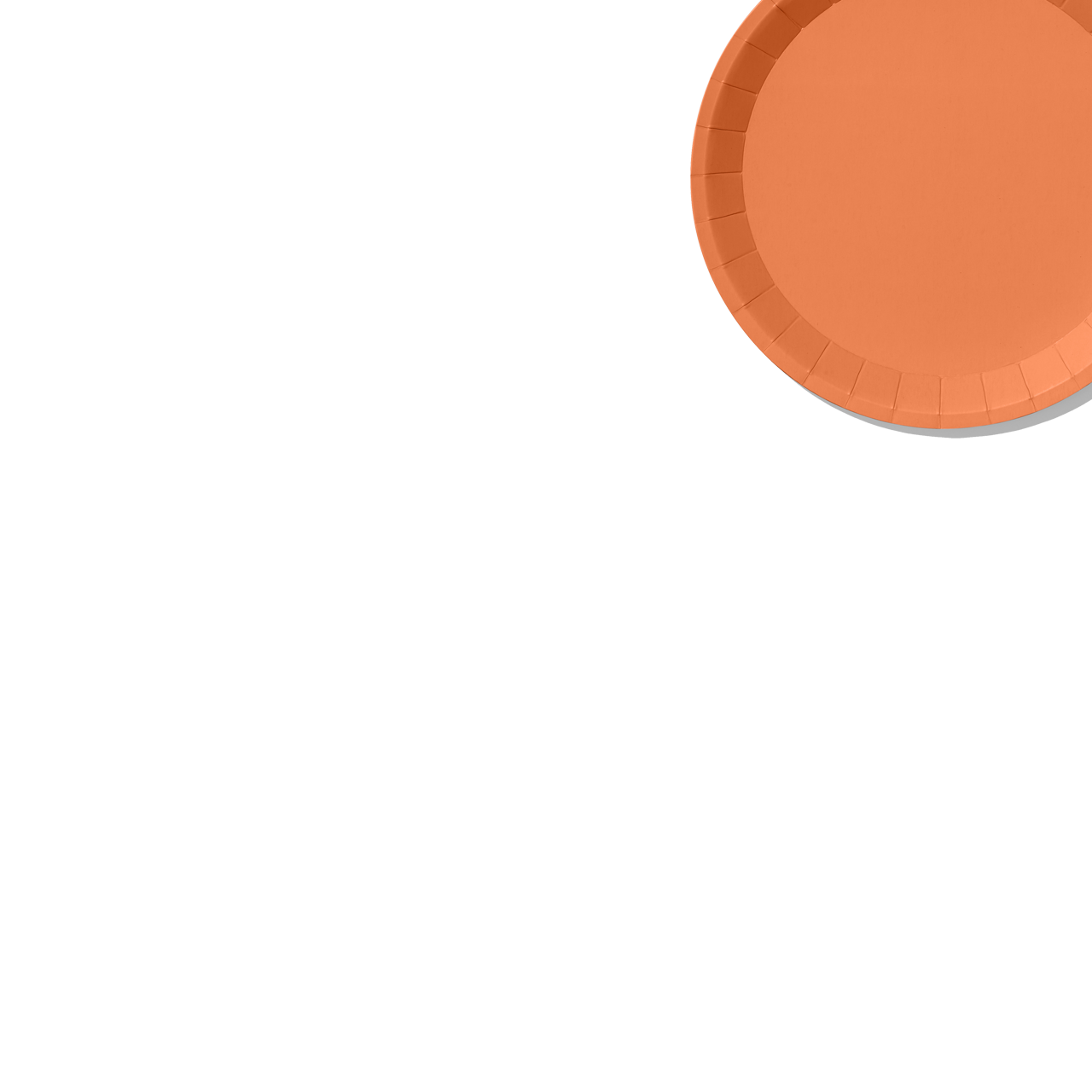 Tropical Coral Classic Small Plates (10 Per Pack)