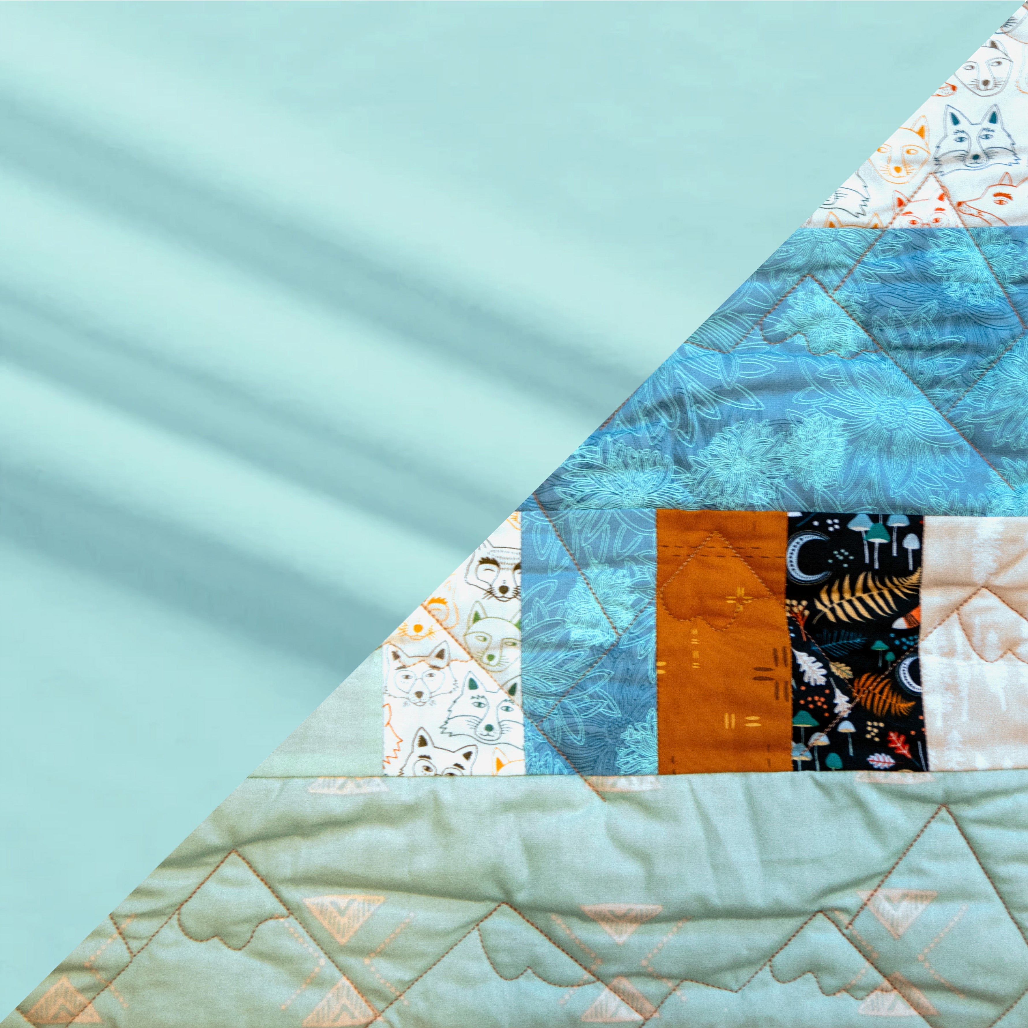 Bricks And Beams Quilt Kit - Timberline