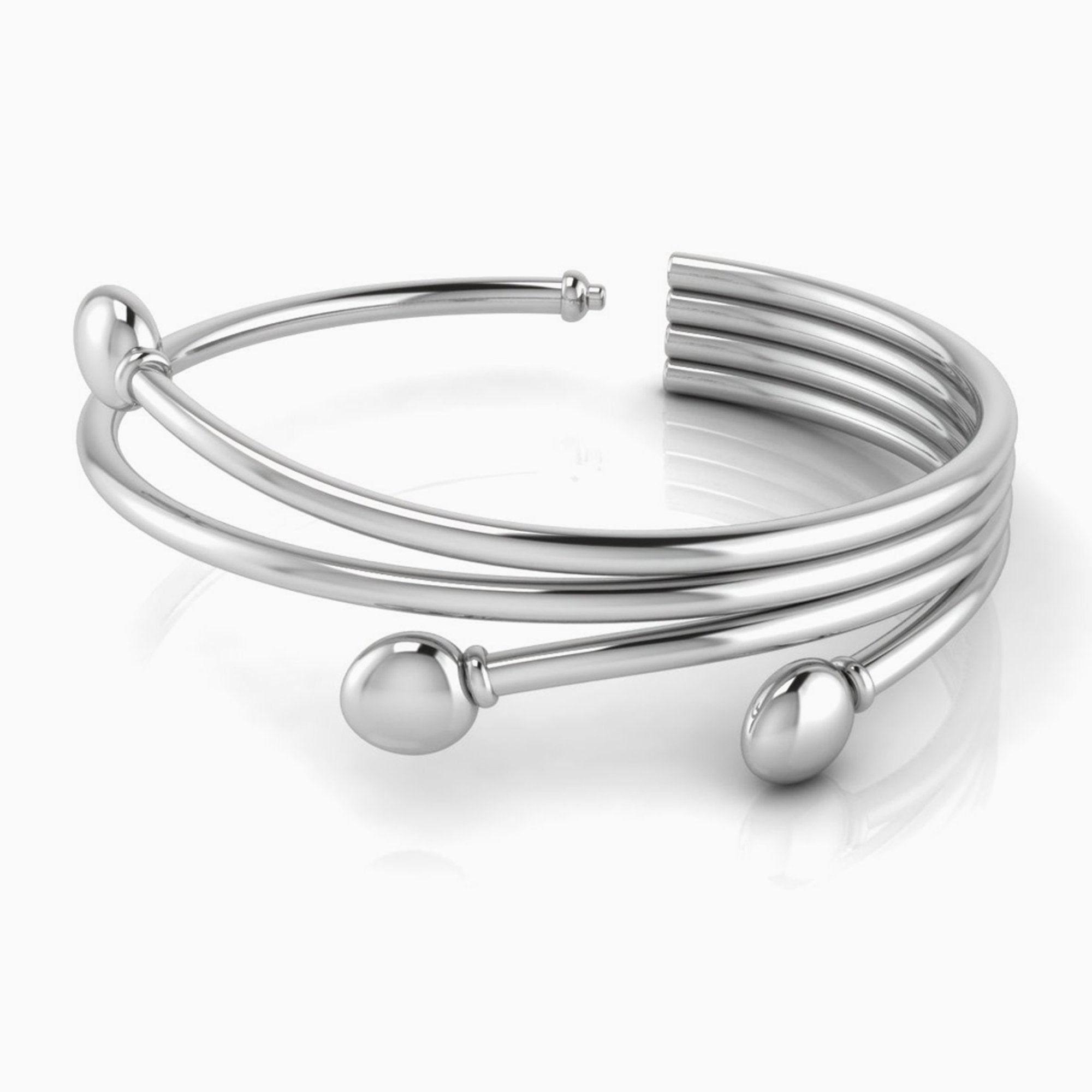 Sterling Silver Baby Branching Love Bracelet Bangle By Krysaliis