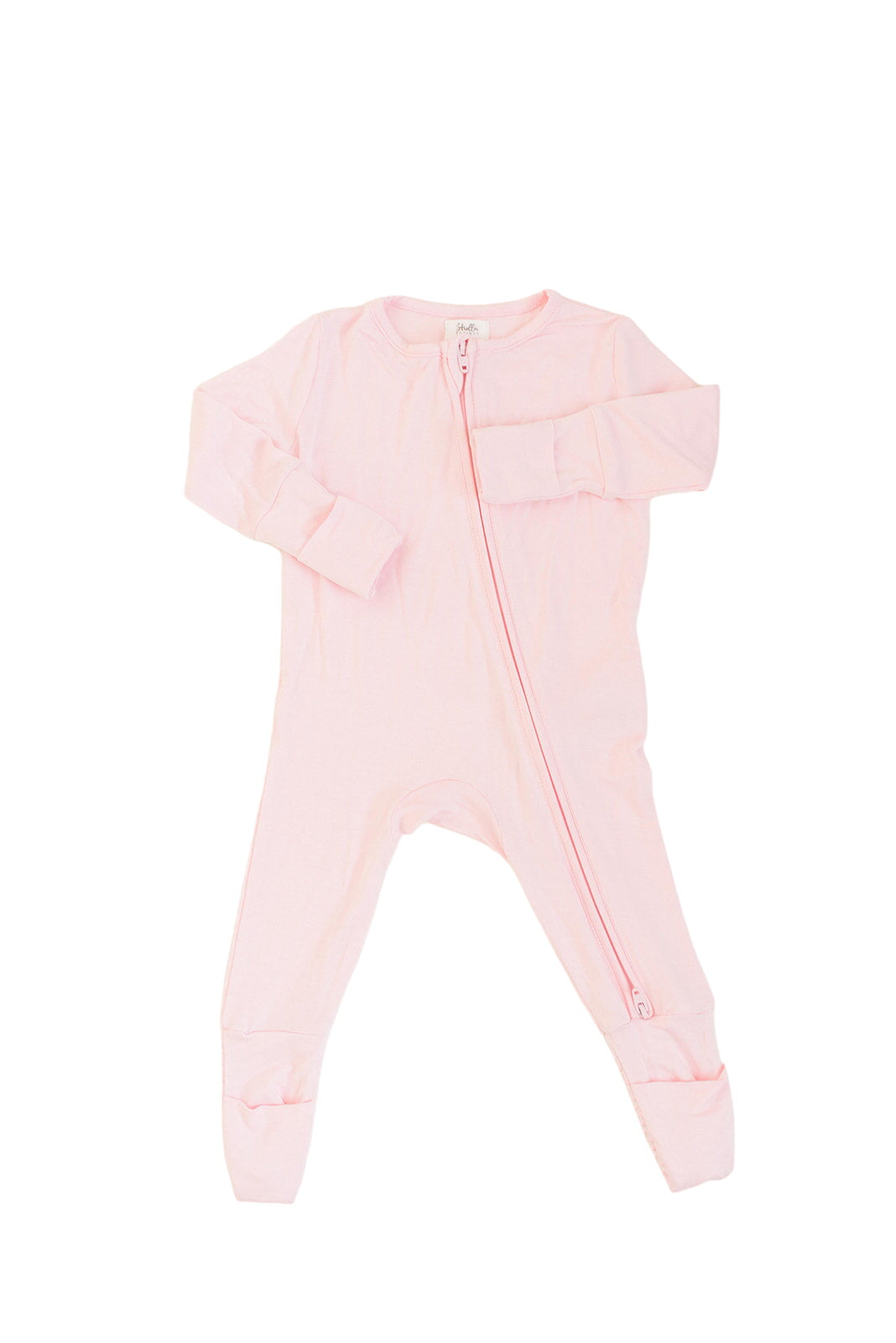 Bamboo Baby Convertible Jumpsuit 0-3 Months - Baby Pink