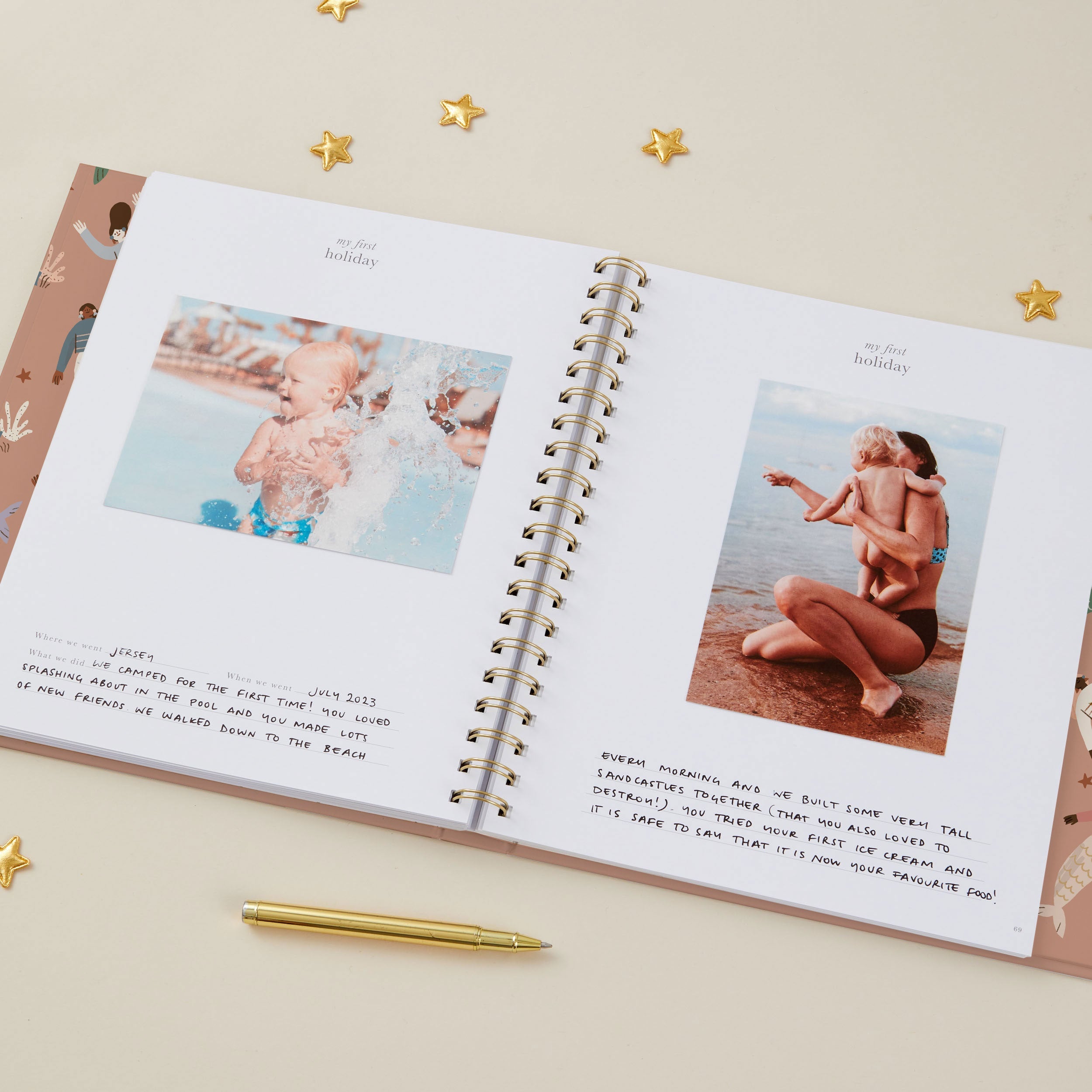 My Baby Book - Baby Memory Book - Mermaids