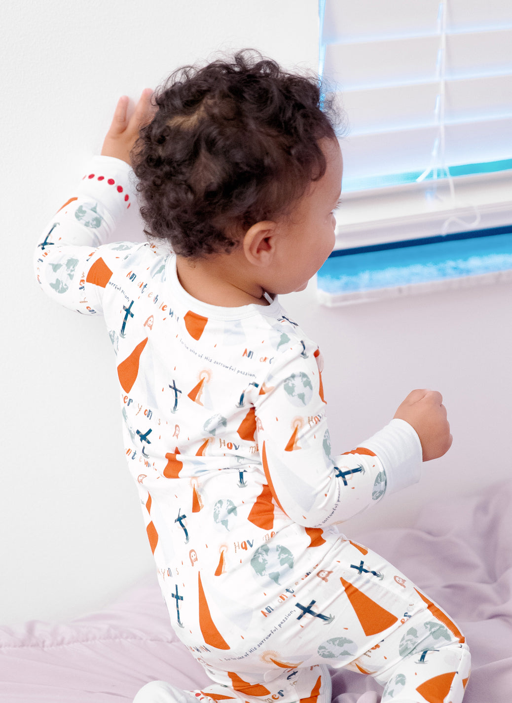Divine Mercy Footie Baby Pajamas