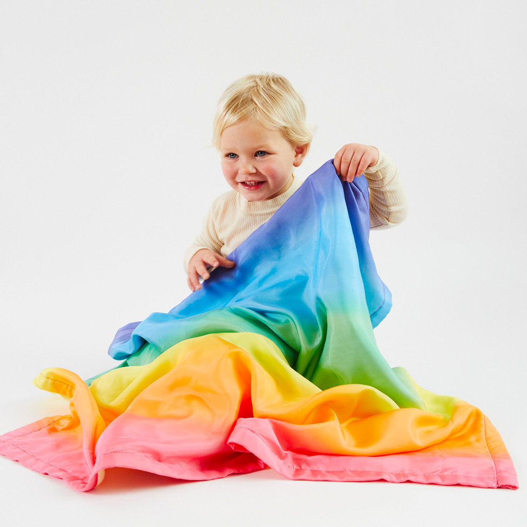 Sarah's Silks Rainbow Baby Blanket