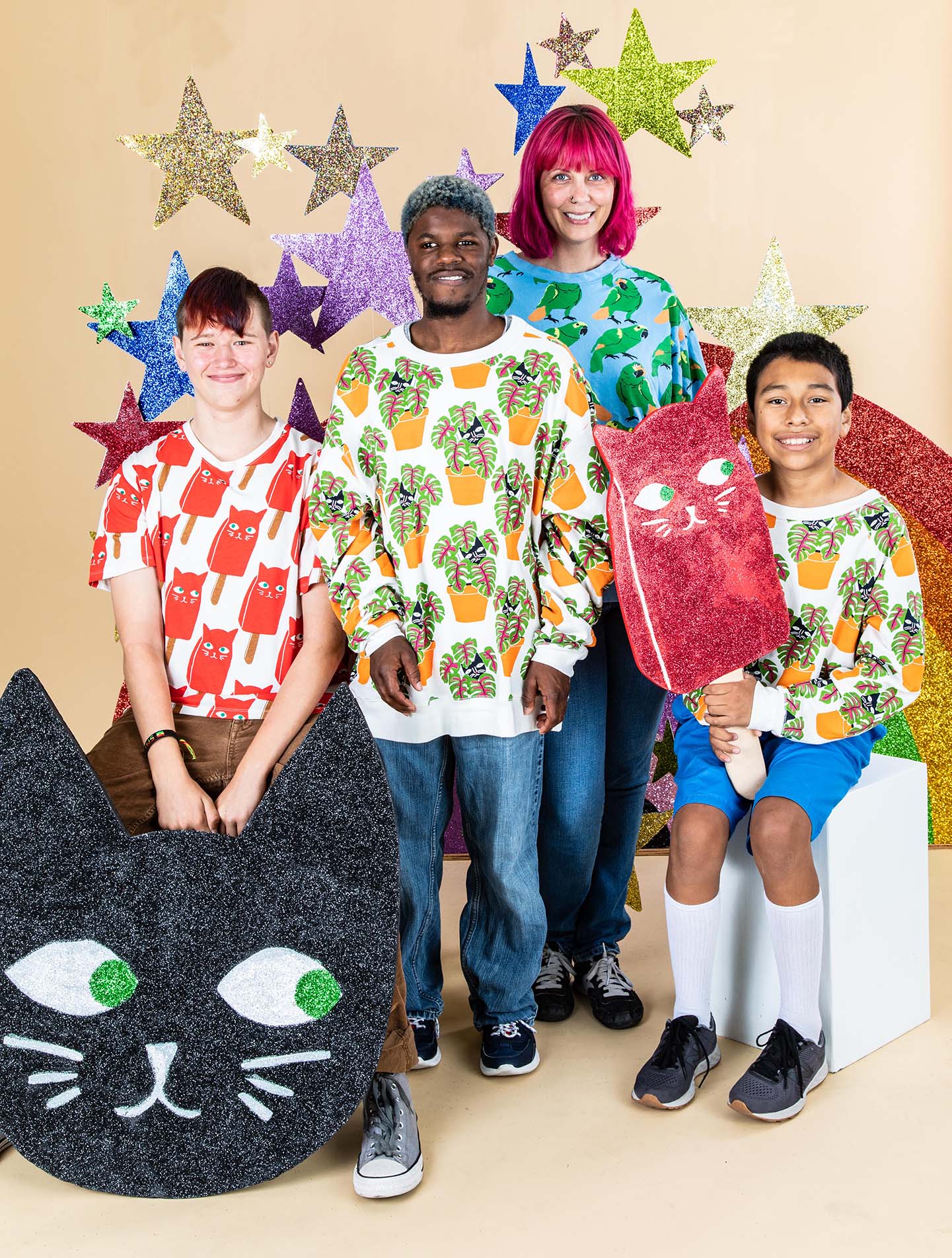 Kids Cat In Pot Sweatshirt