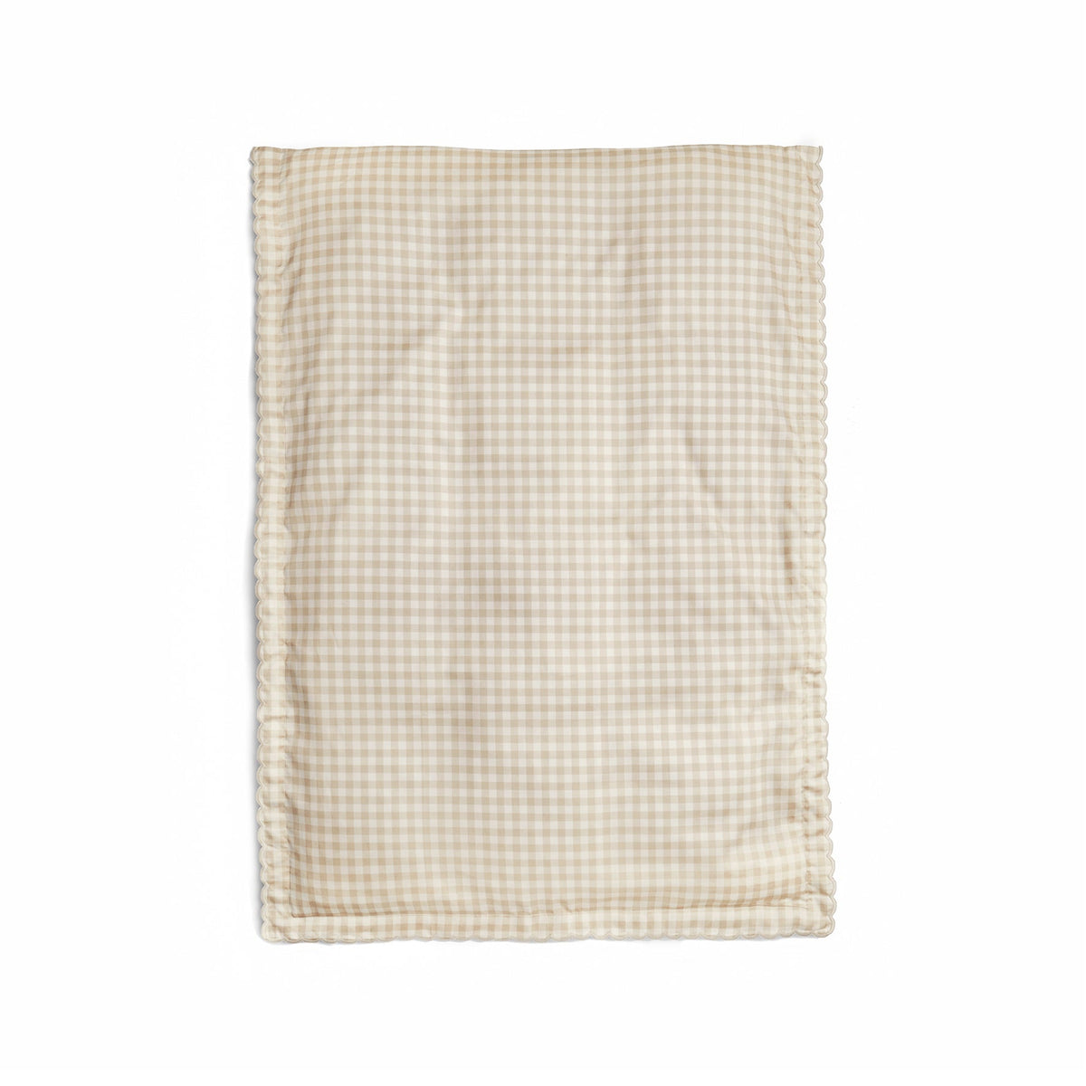 Picnic Gingham Toddler Duvet - Beige