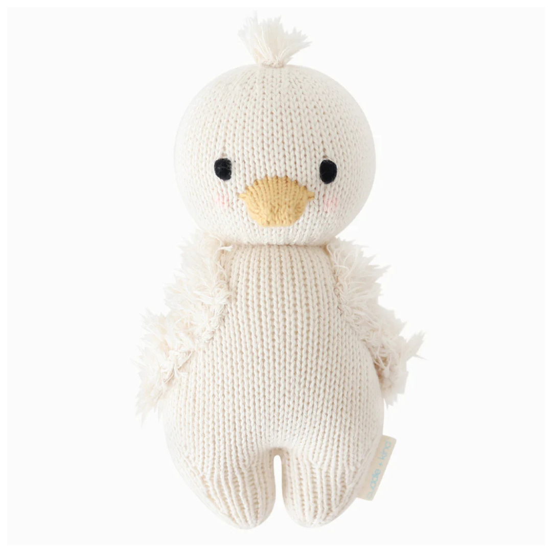 Baby Goose Plush - Handmade Organic Cotton Stuffed