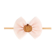 Pumpkin Tulle Bow Baby Headband