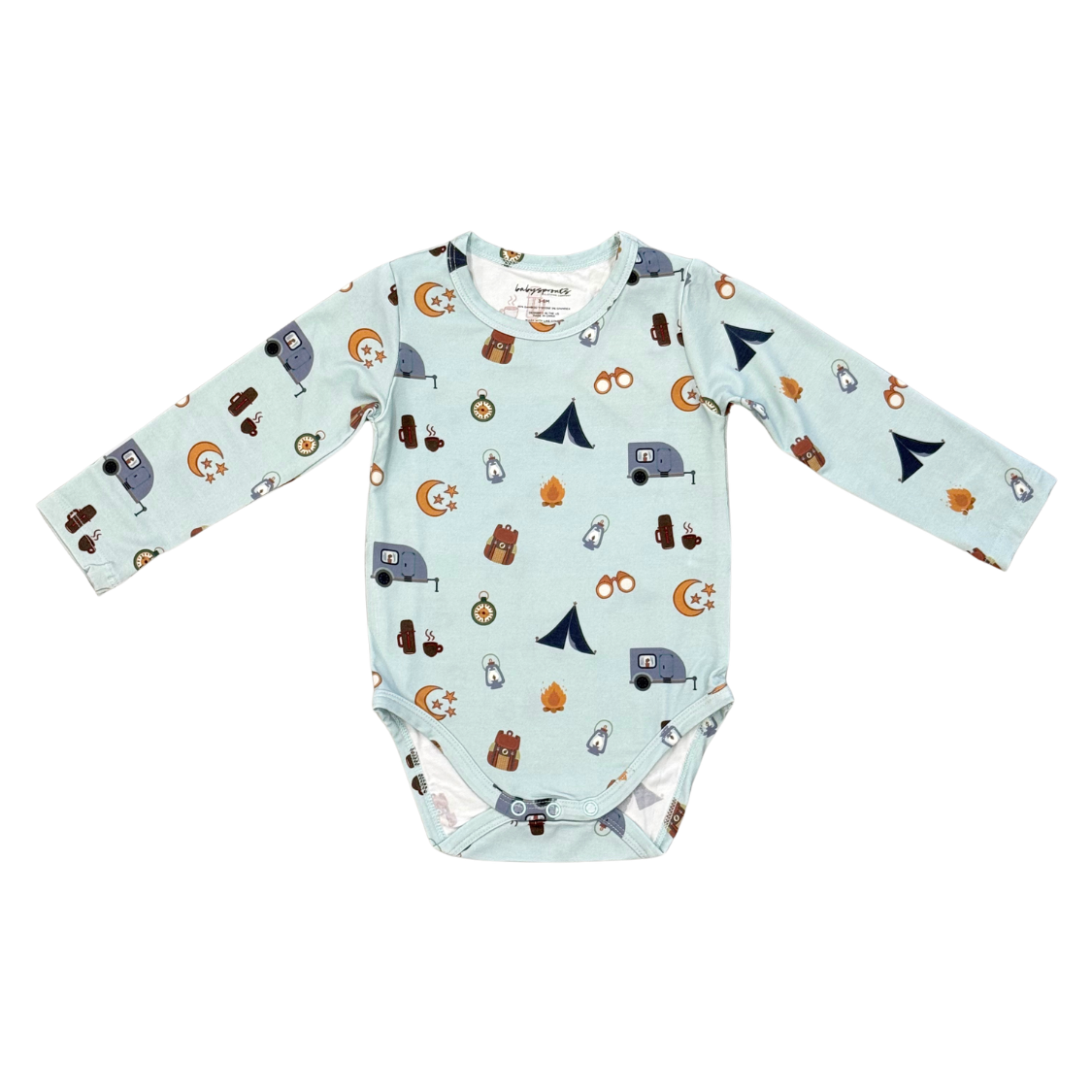 Baby Boy Long Sleeve Bodysuit In Camp Scout