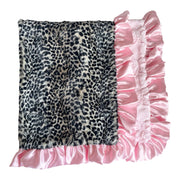 Baby Pink Cheetah | Luxe Cuddle Blanket