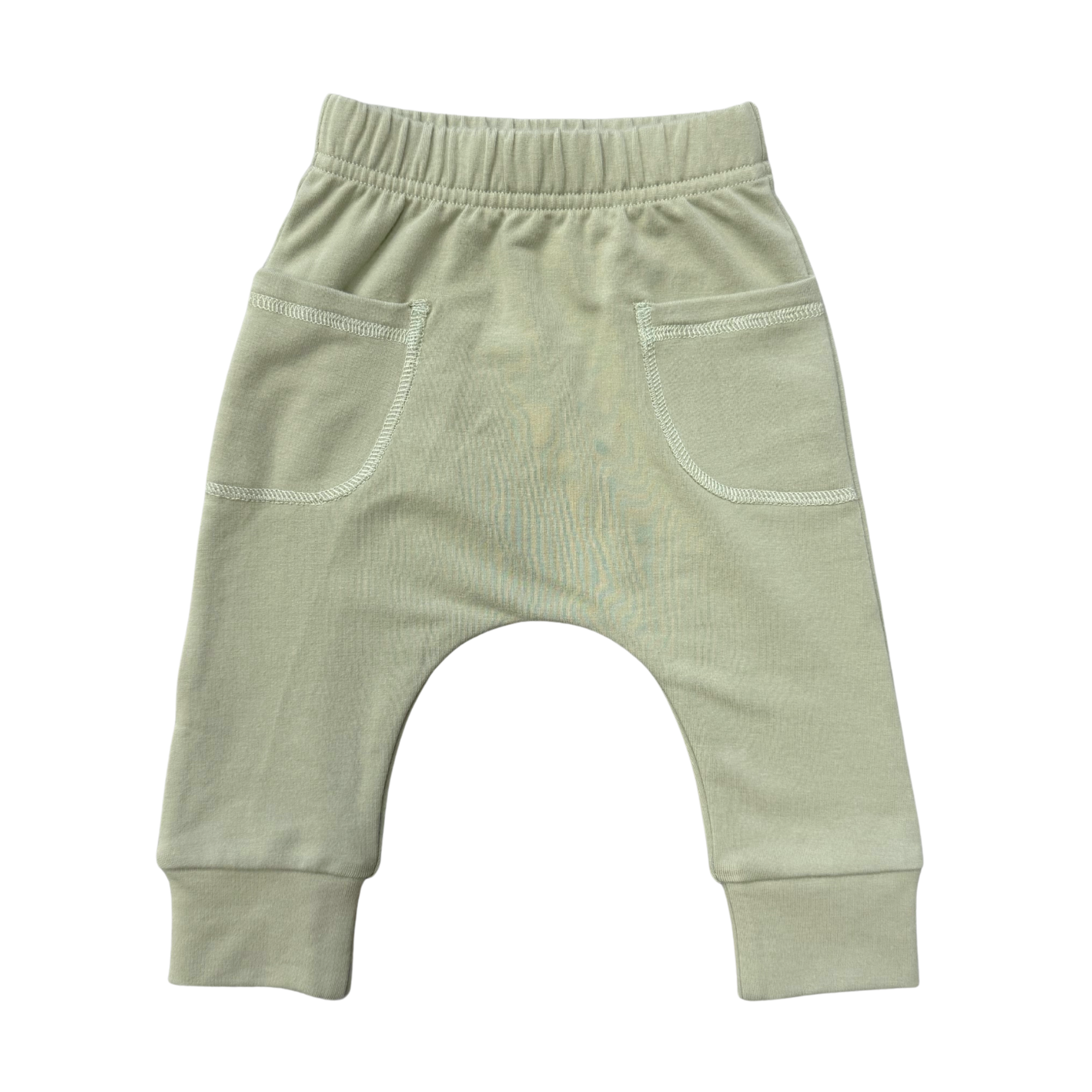 Baby Boy Pocket Pants In Sage