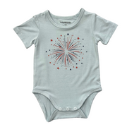 Baby Boy Short Sleeve Bodysuit In Fireworks