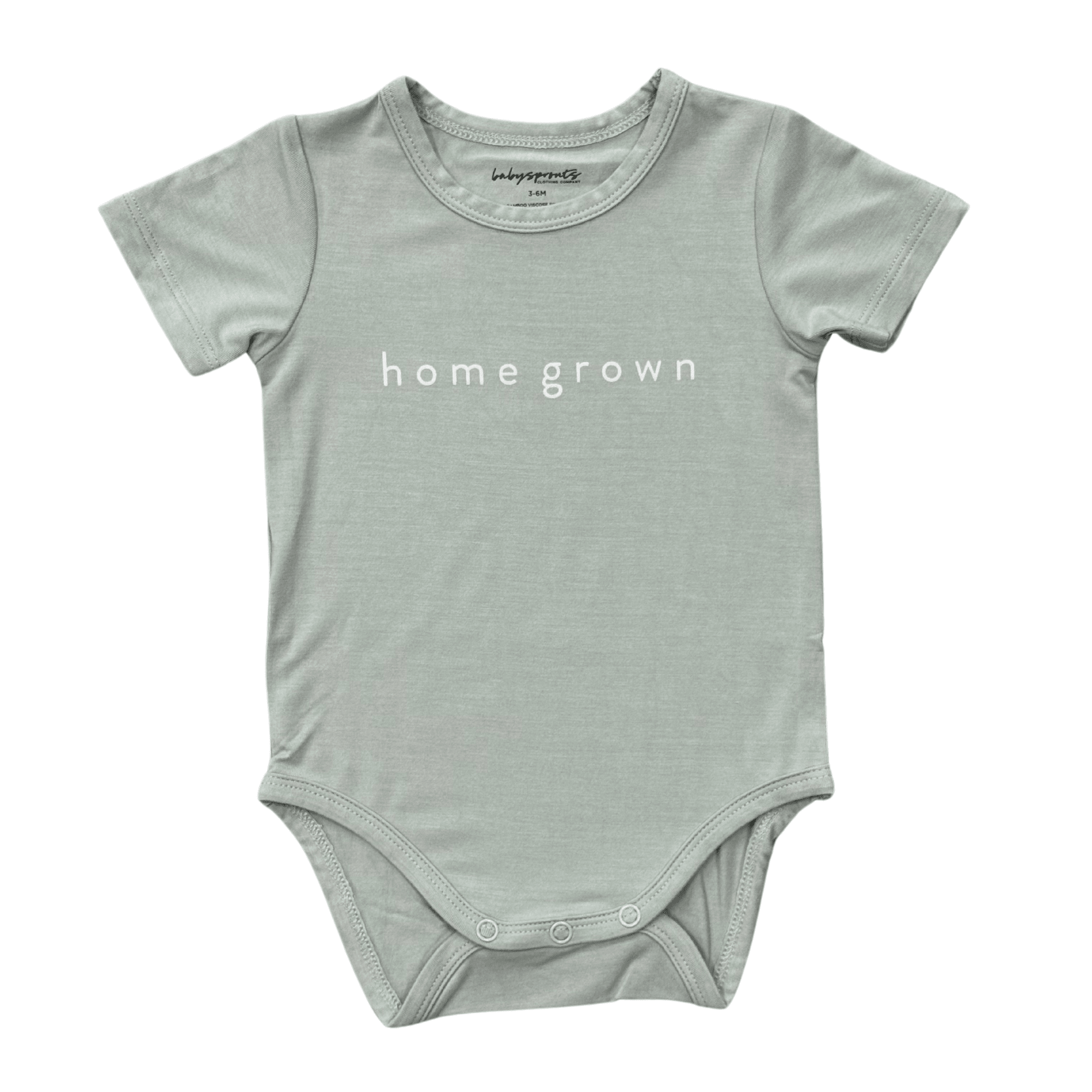 Baby Boy Short Sleeve Bodysuit In Home Grown