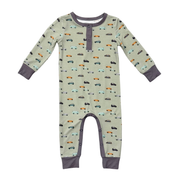 Baby Boy Snap Romper In Cars