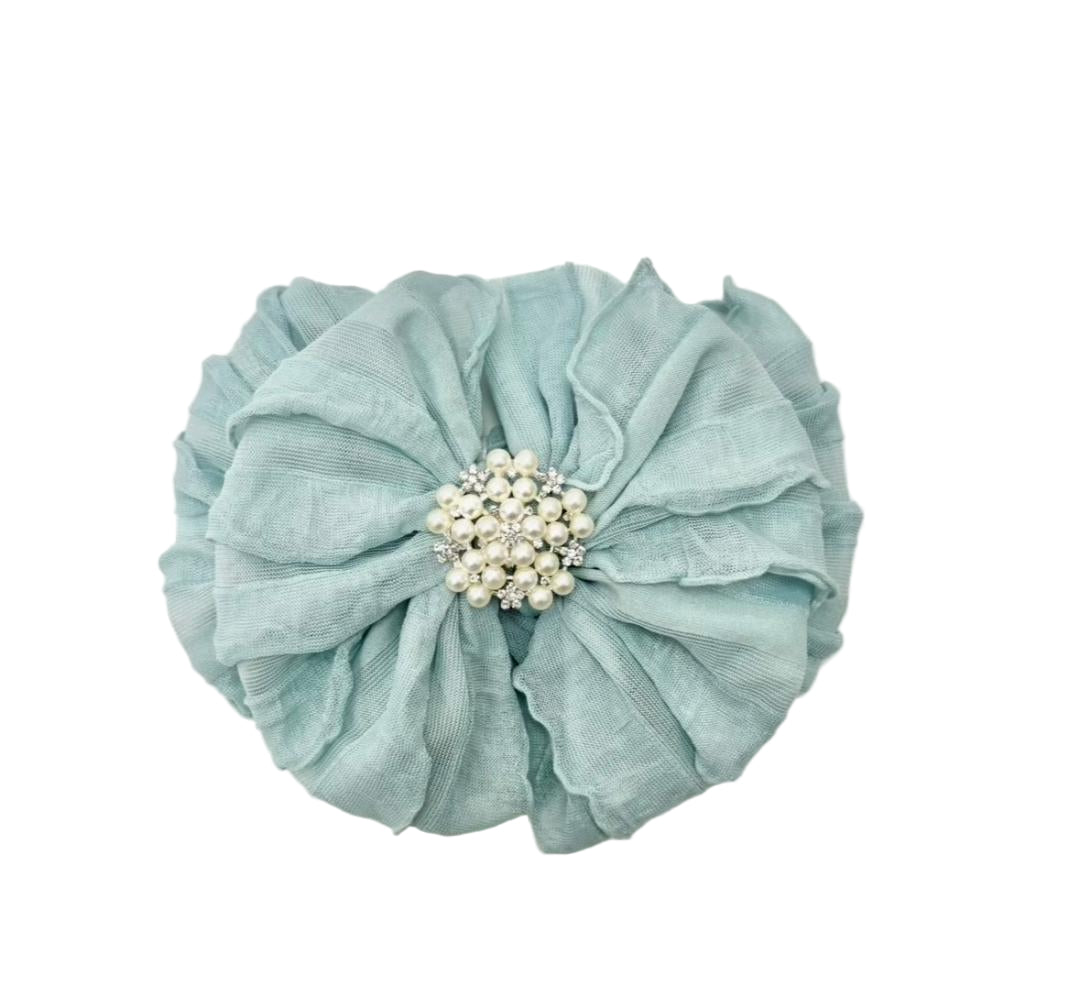Pearl Embellished Signature Ruffled Baby Headband