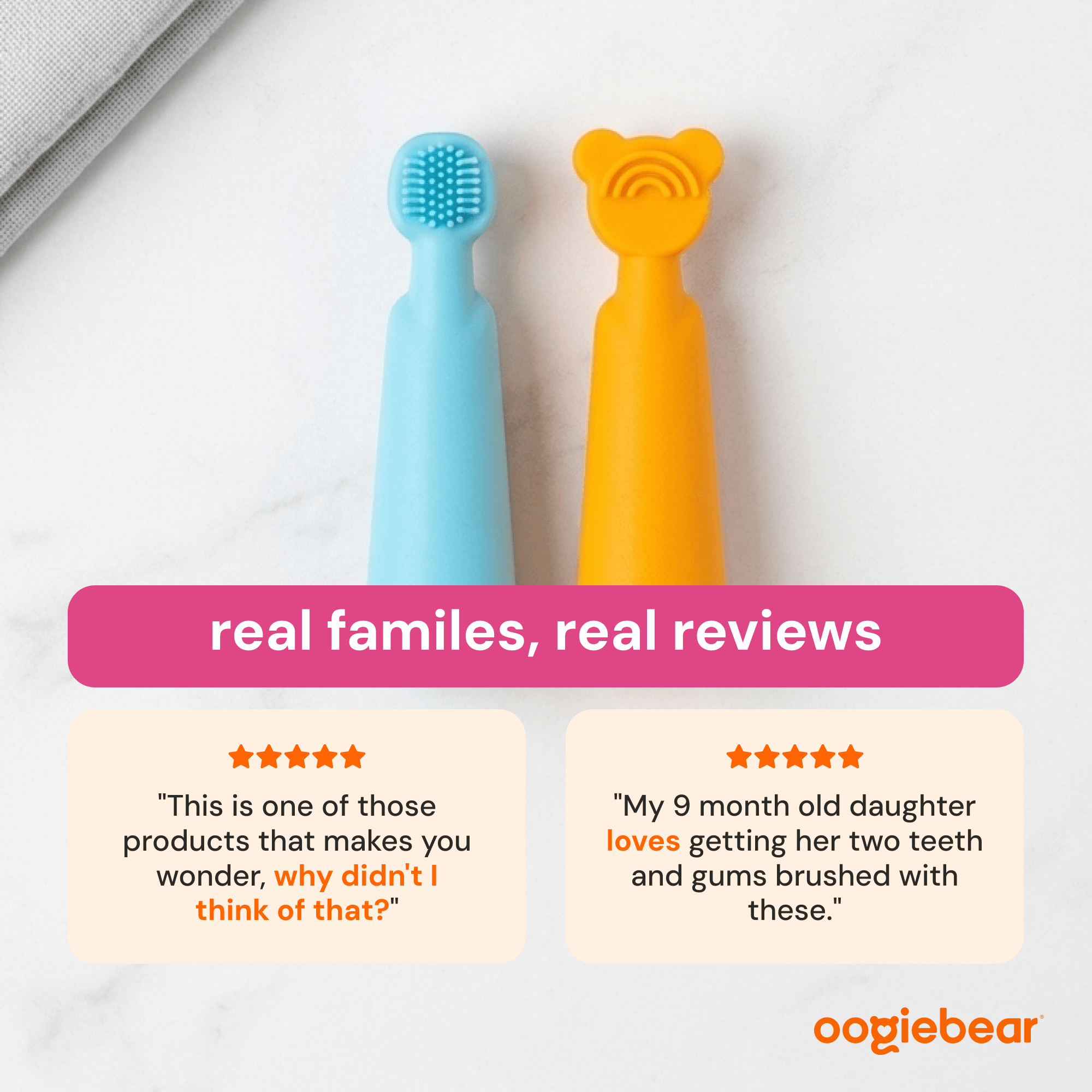 Oogiebear Finger Brush And Tongue Scraper