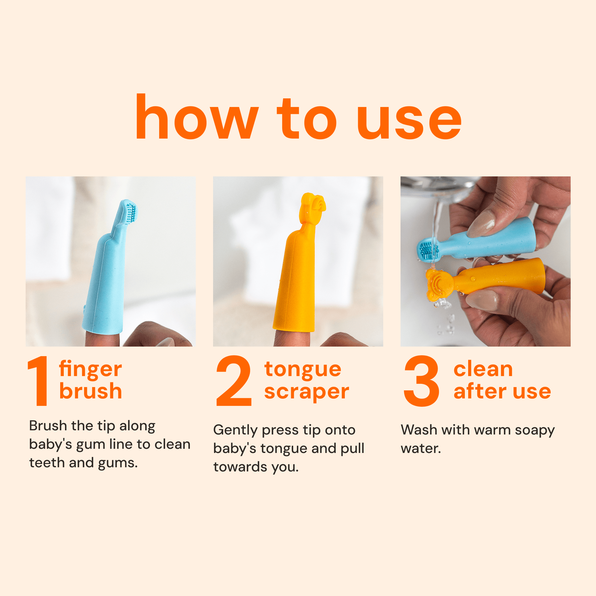 Oogiebear Finger Brush And Tongue Scraper