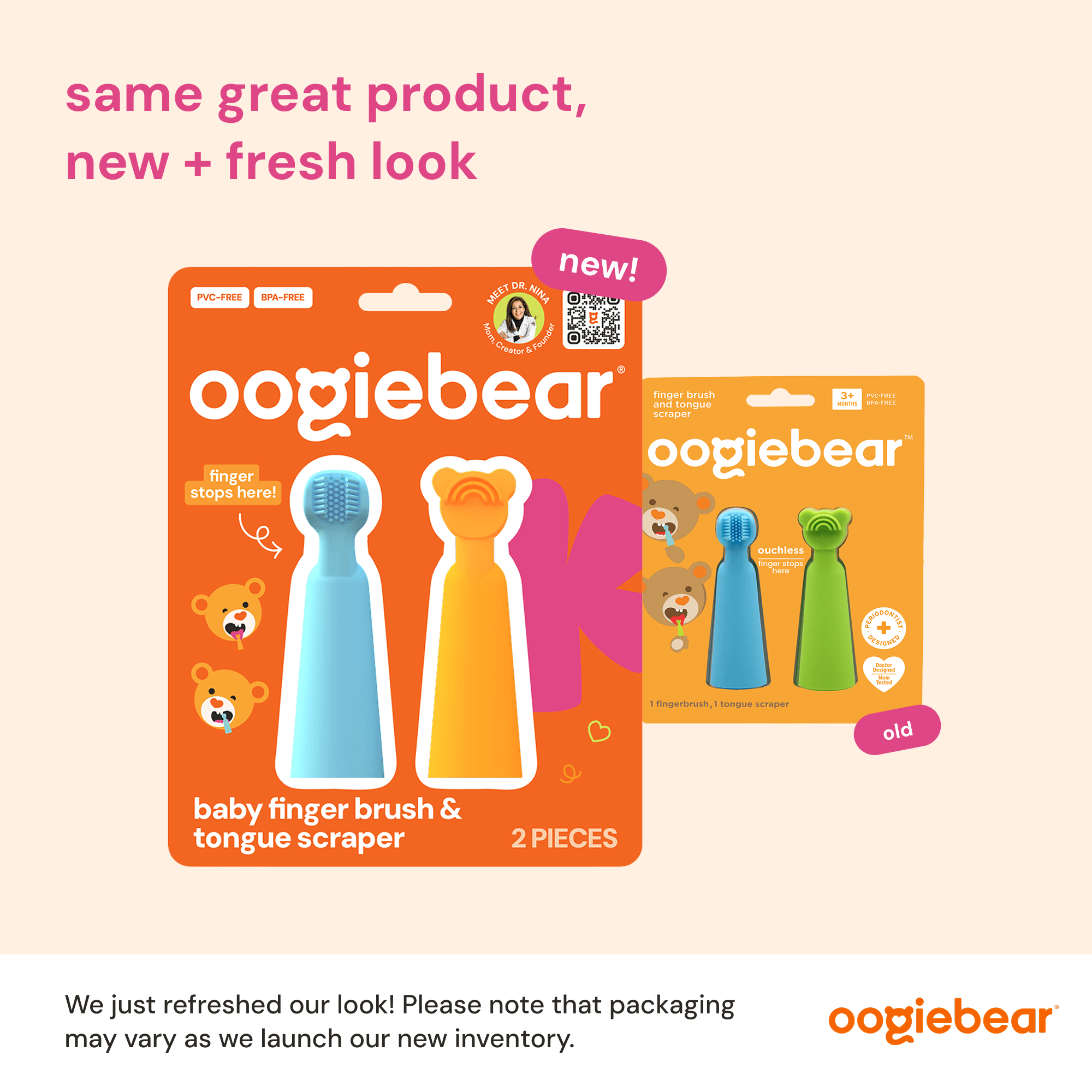 Oogiebear Finger Brush And Tongue Scraper