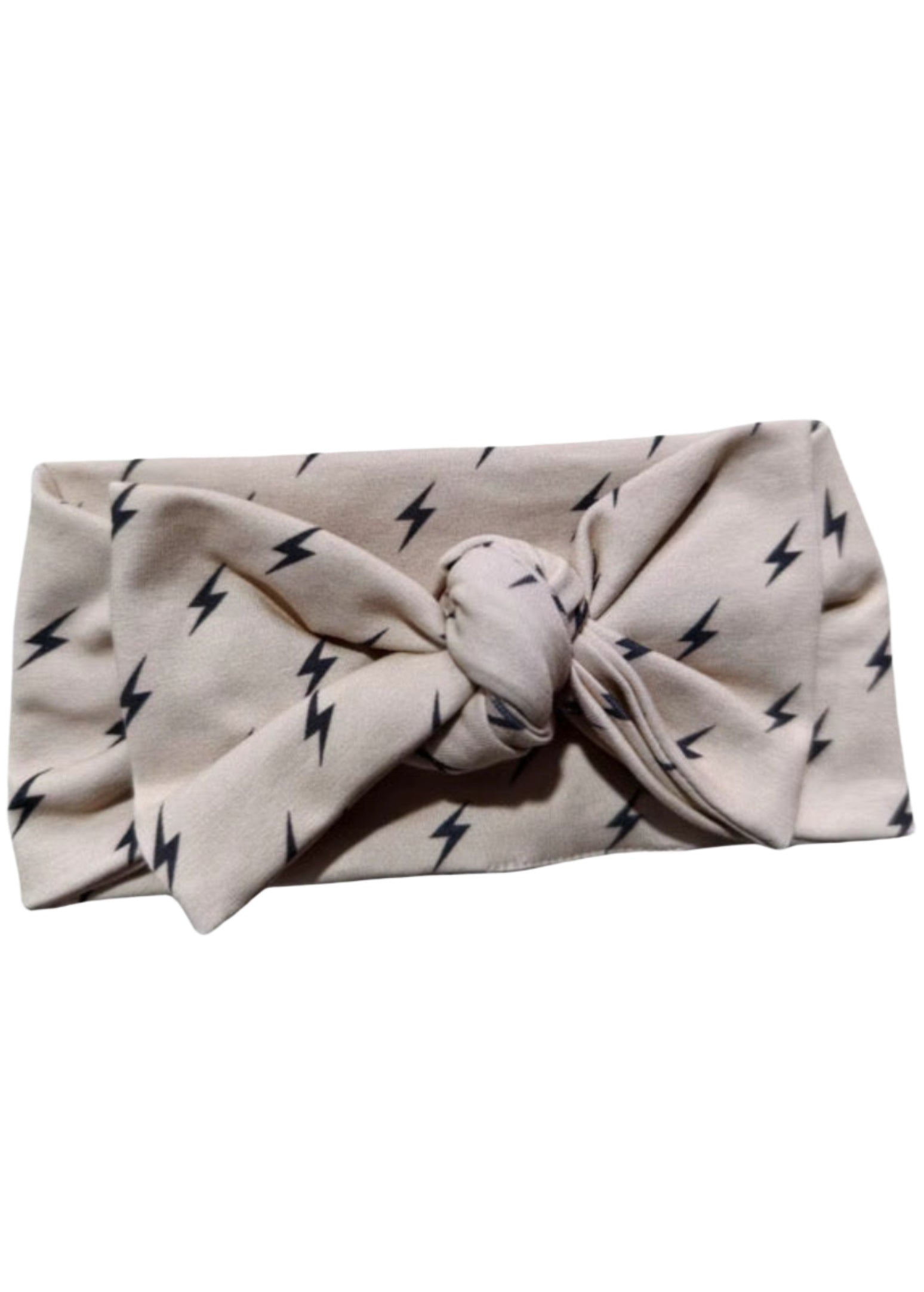 Knotted Bow Headband | Lightning Bolts