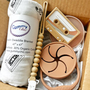Nostalgic New Born Baby Gift Box With Organic Blanket & Teether
