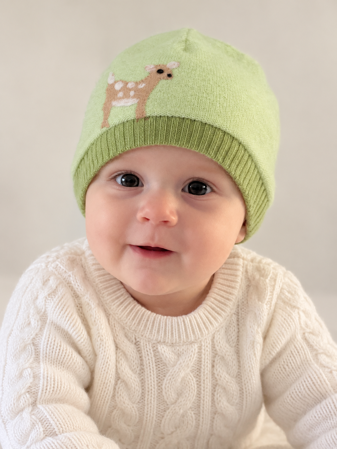 Fawn Cashmere Hat - Baby