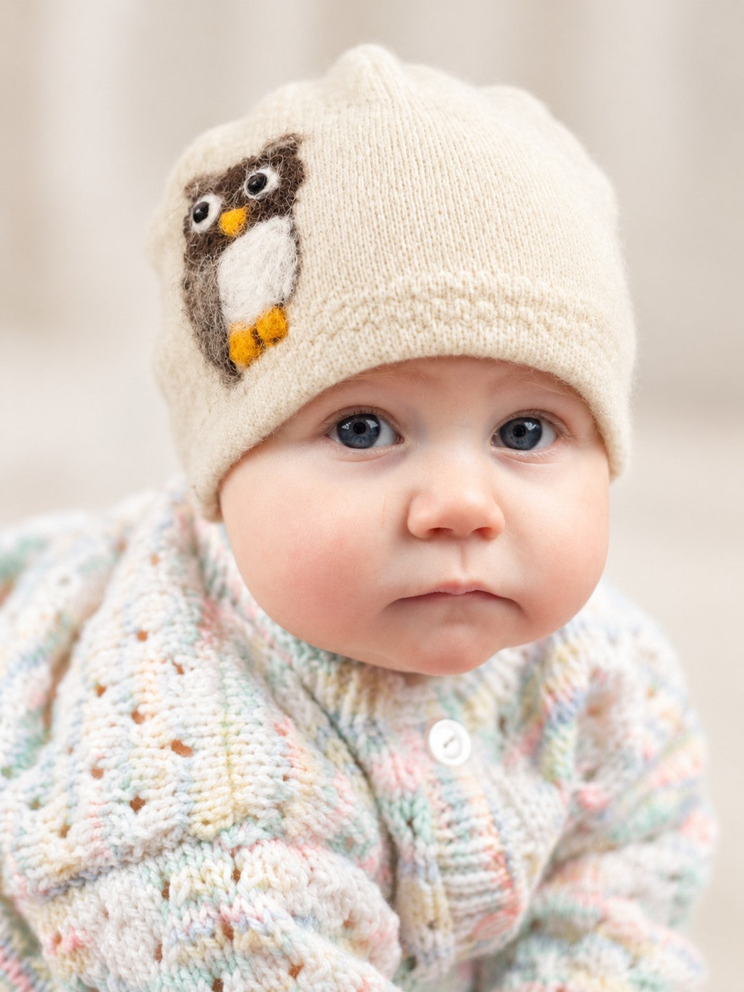 Owl Cashmere Hat - Baby