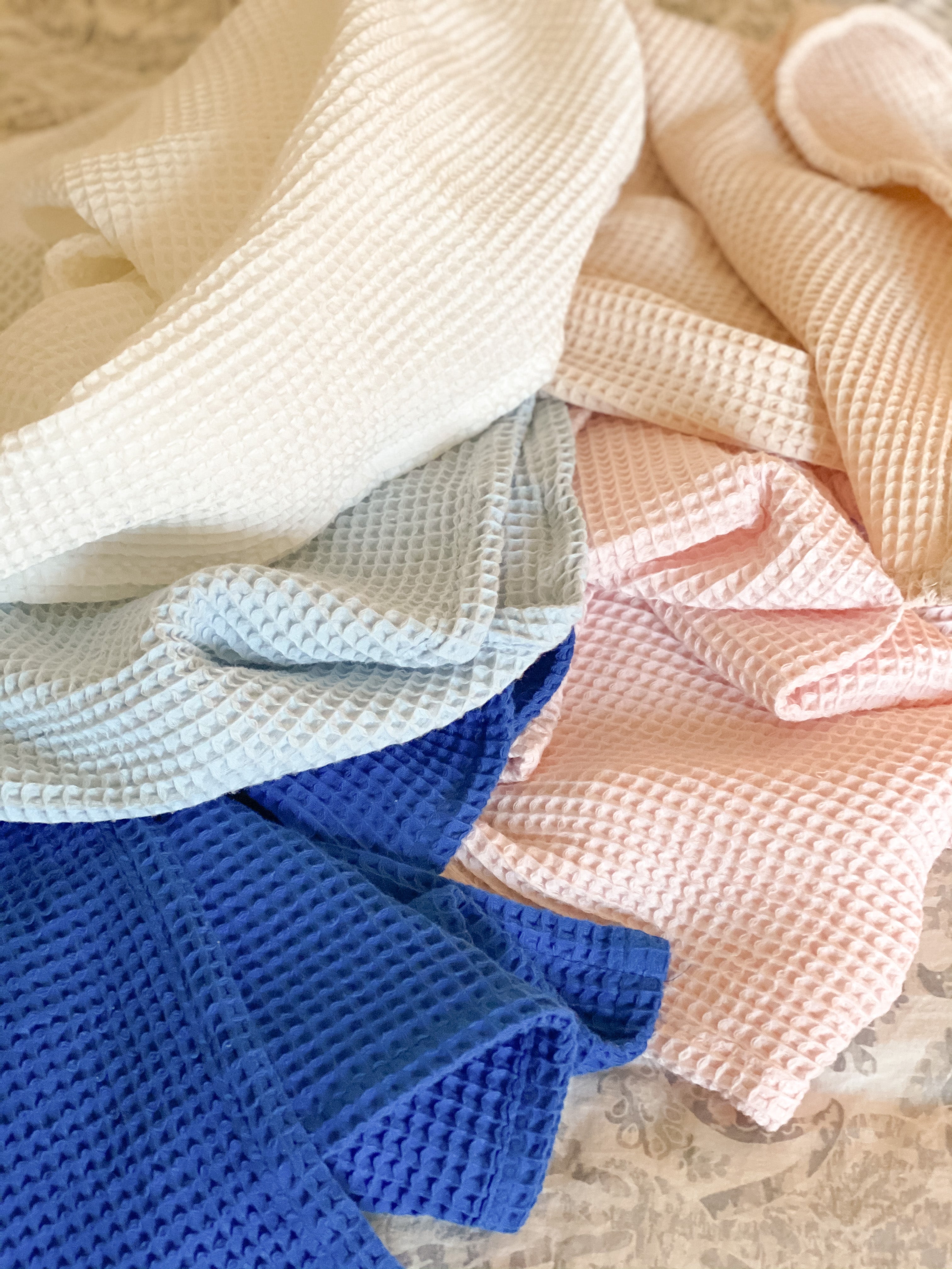 Waffle Blankets - Newborn, Baby, Toddler - 100% Cotton