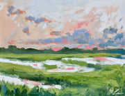 Back Deck At Sunset Print
