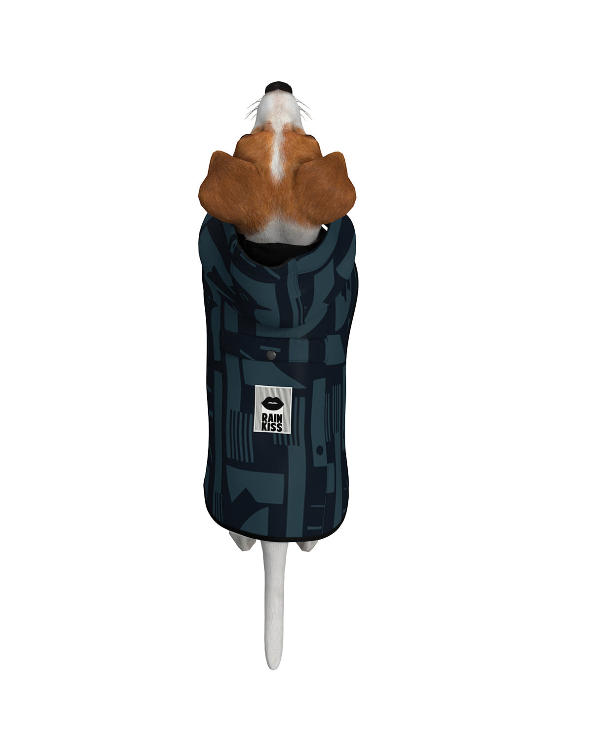 Dog Rain Poncho Back To Black Art Camo