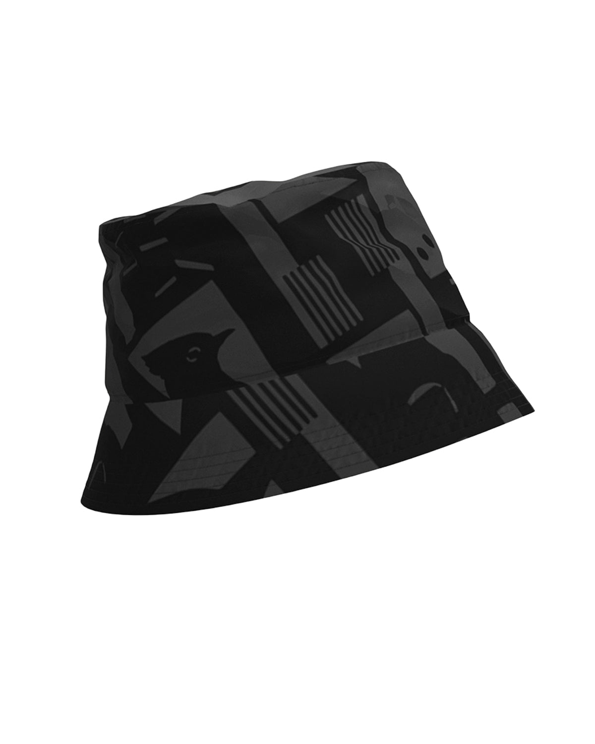 Bucket Hat Back To Black Art Camo
