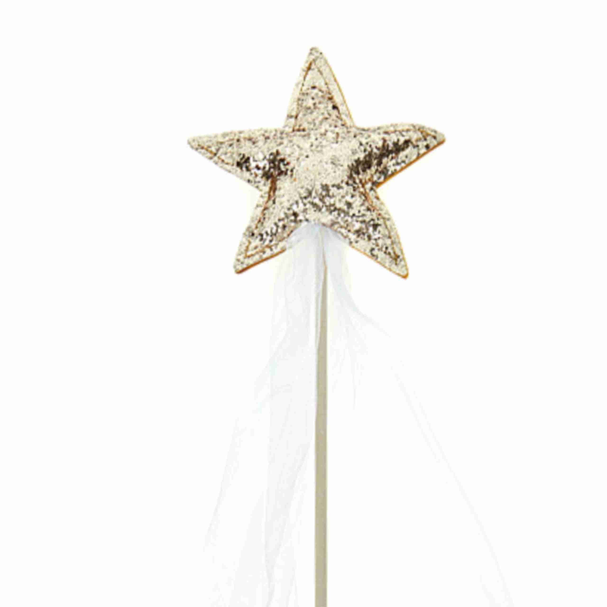 Sparkle Magic Wand - Gold/white