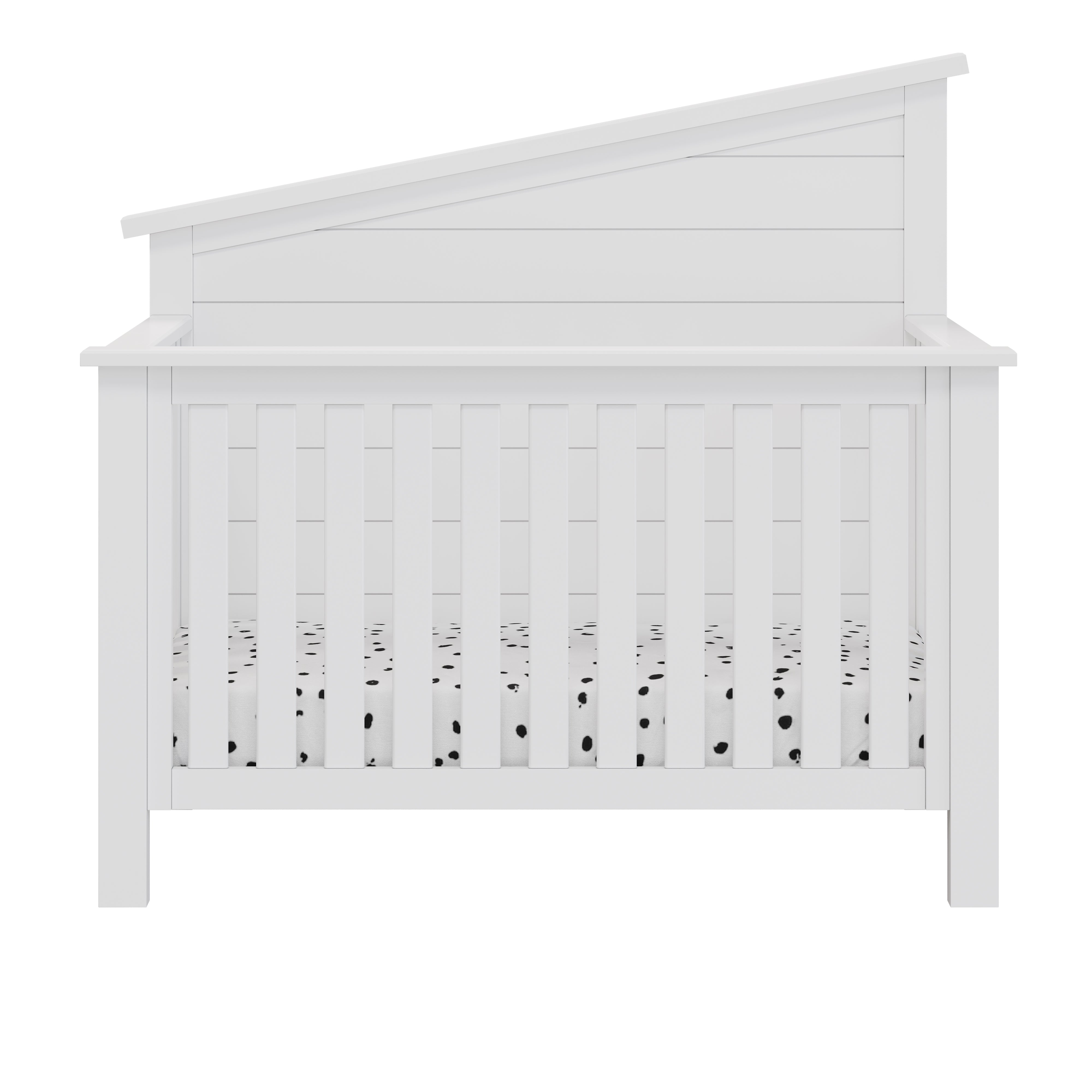 "just White"  Balanced Baby 4-in-1 Convertible Crib