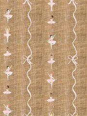 'ballerina Stripe On Gold' Wallpaper By Meri Meri - Gold